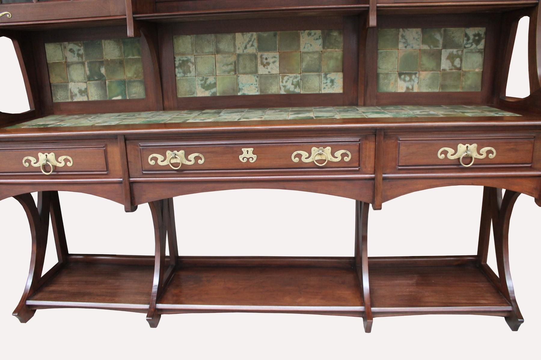 Belgian Large Art Nouveau Buffet, by Gustave Serrurier-Bovy