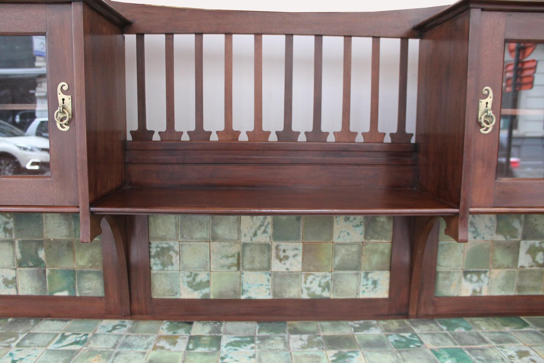 Wood Large Art Nouveau Buffet, by Gustave Serrurier-Bovy