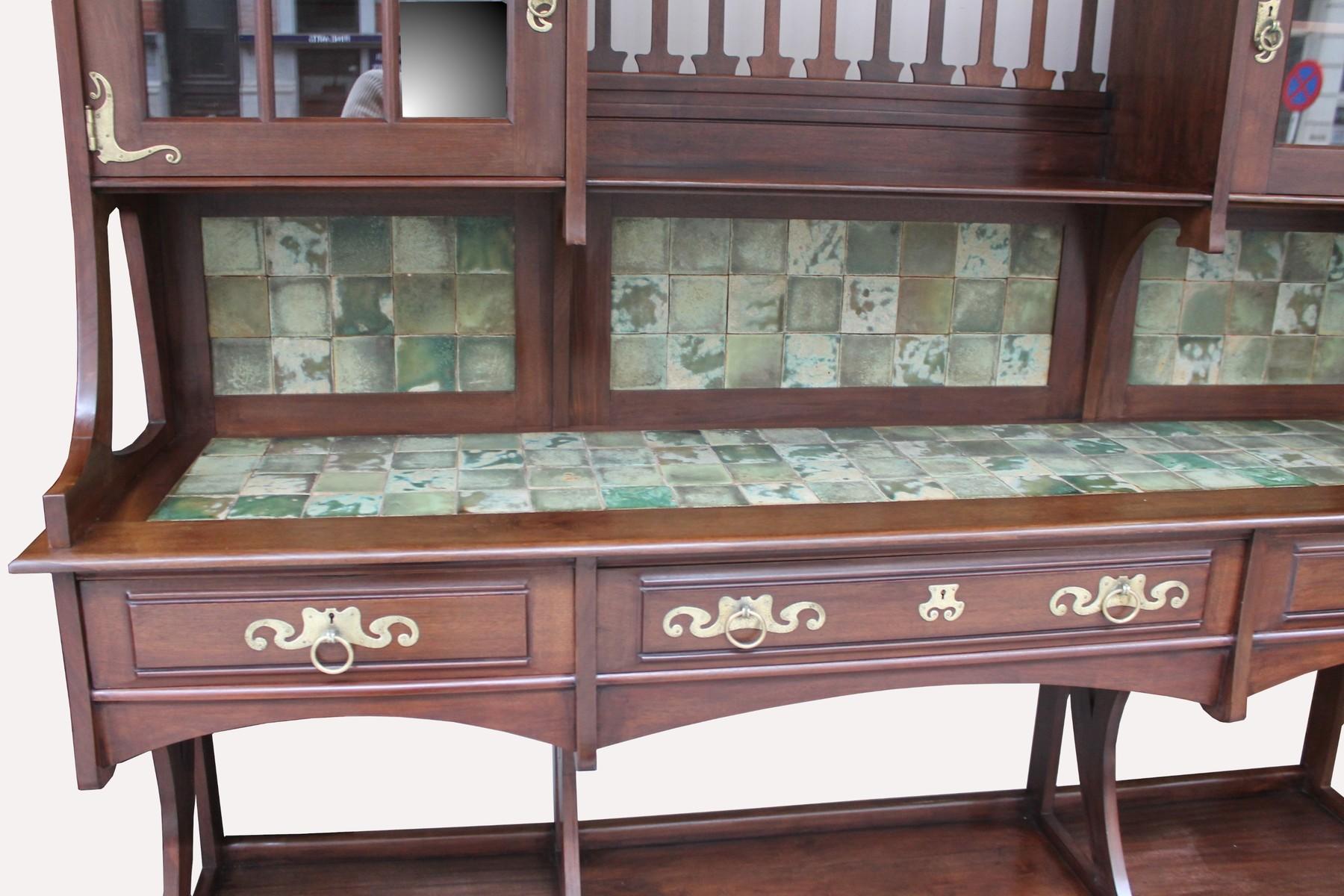 Large Art Nouveau Buffet, by Gustave Serrurier-Bovy 1