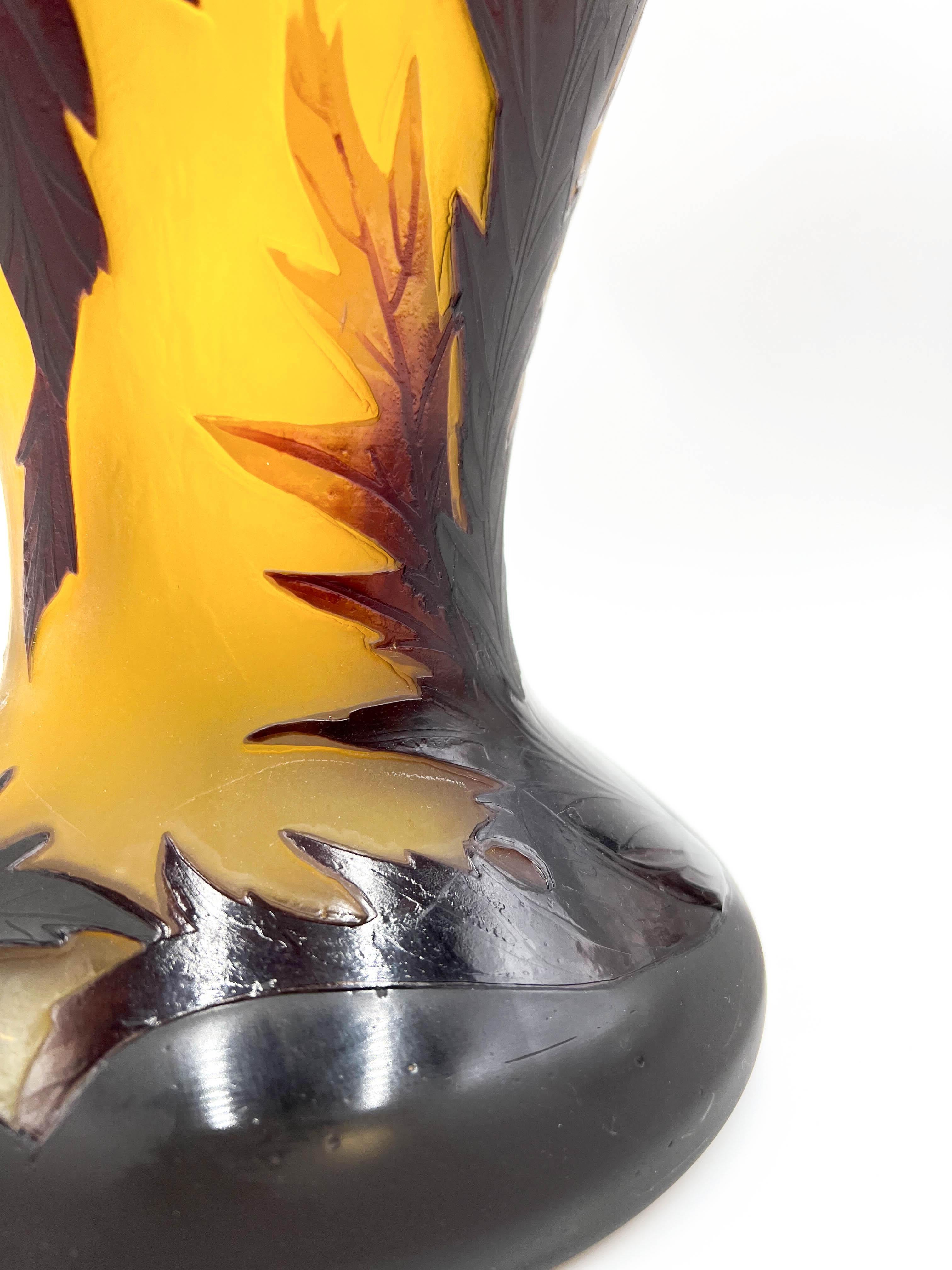 Grande vaso a cammeo Art Nouveau, dopo Émile Gallé in vendita 10