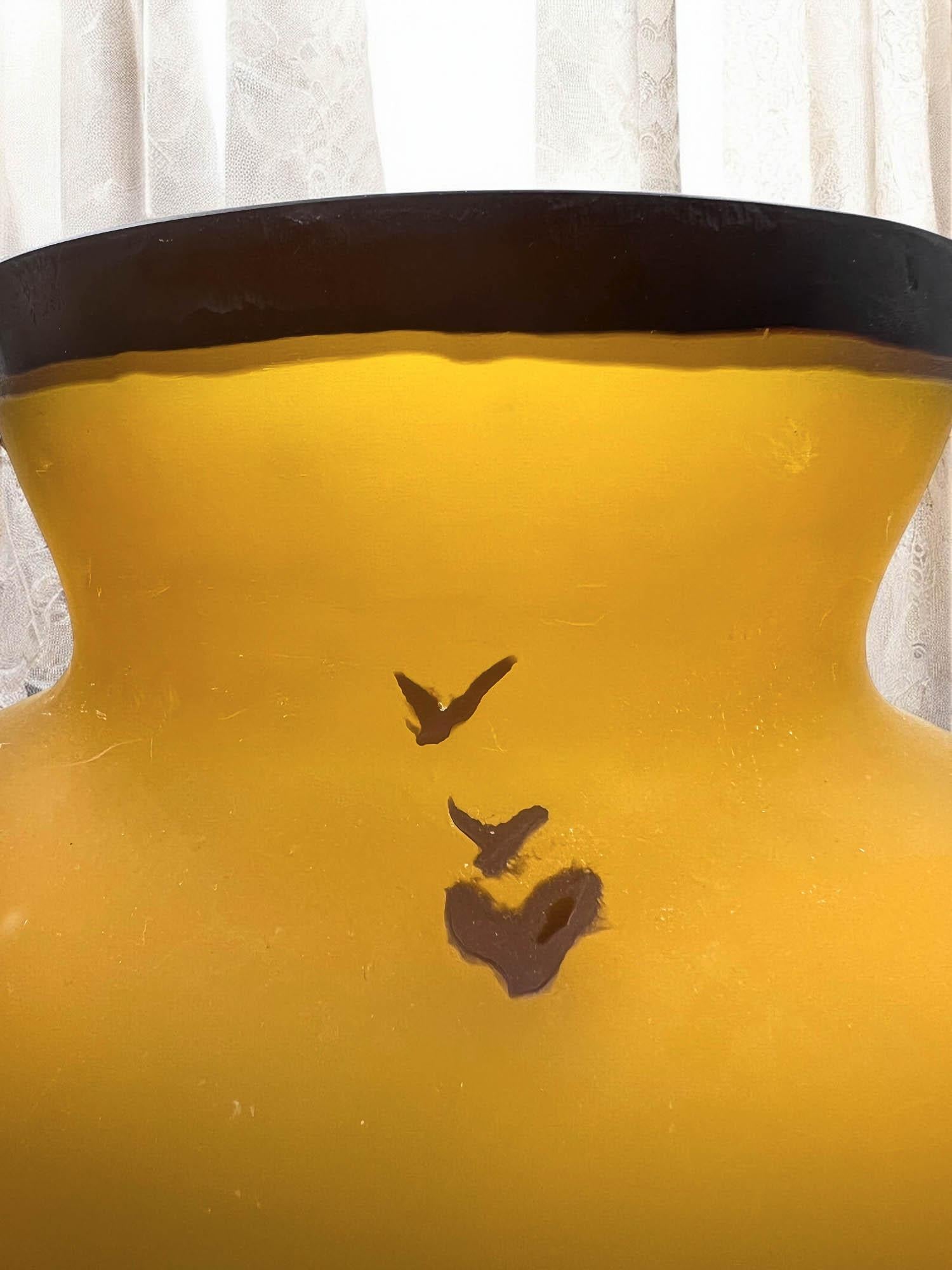 Fine XX secolo Grande vaso a cammeo Art Nouveau, dopo Émile Gallé in vendita