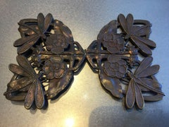 Large Art Nouveau Dragonfly Belt Buckle Pin Jewelry