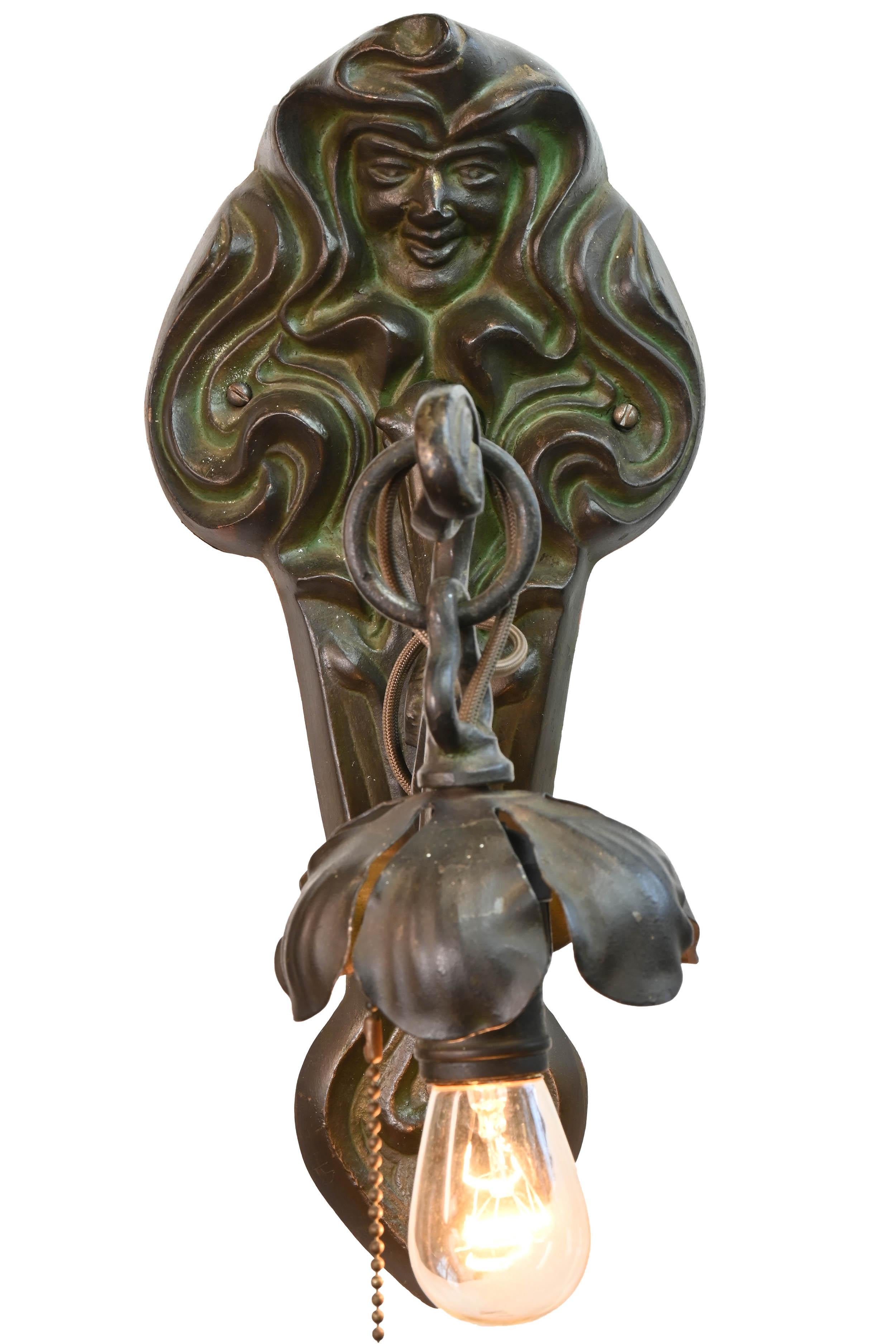 Large Art Nouveau Dreamy Sconces in Quantity 1