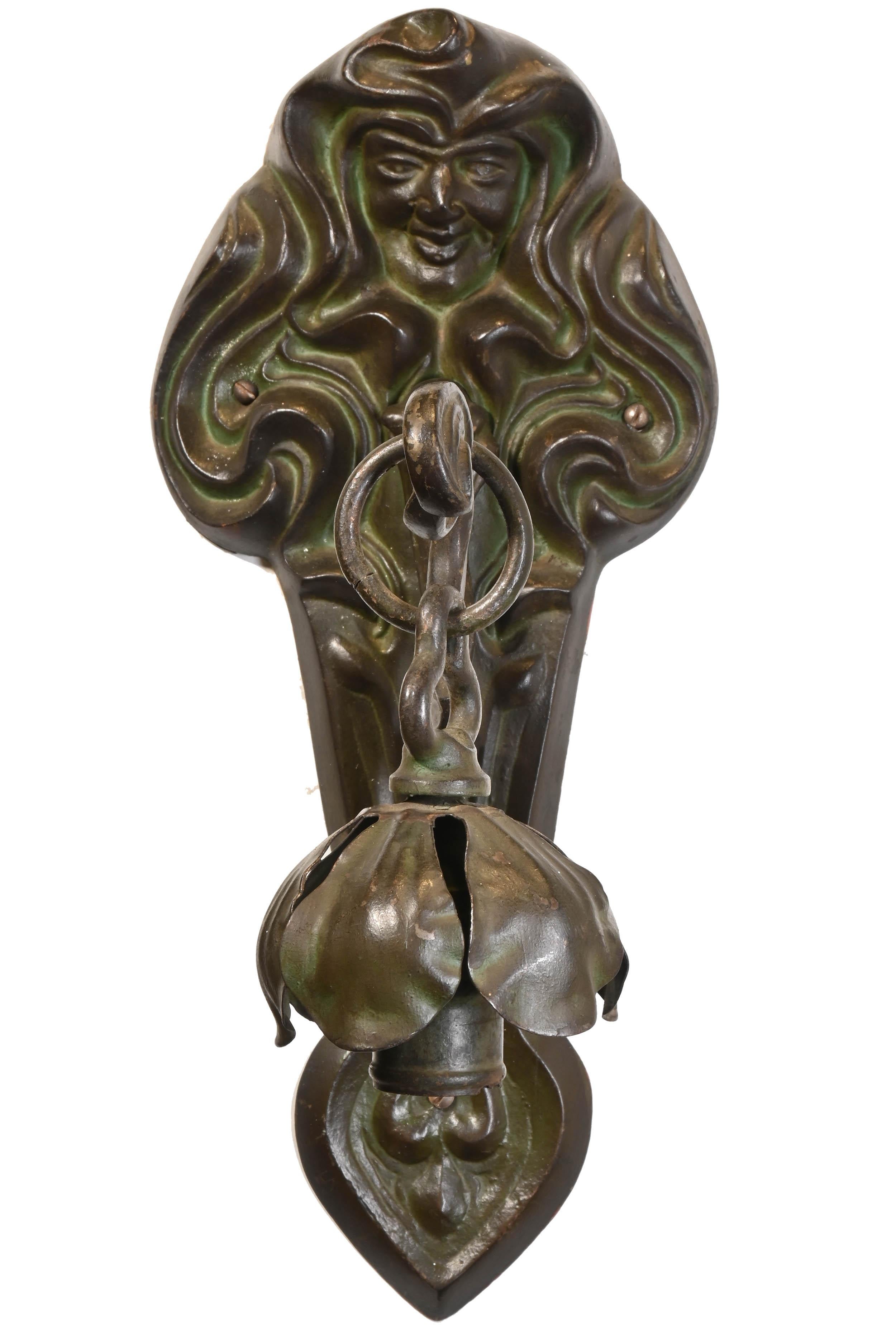 Large Art Nouveau Dreamy Sconces in Quantity 3