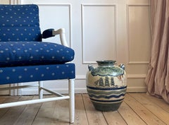 Large 1940s Danish Art Nouveau Floor Vase, Knabstrup