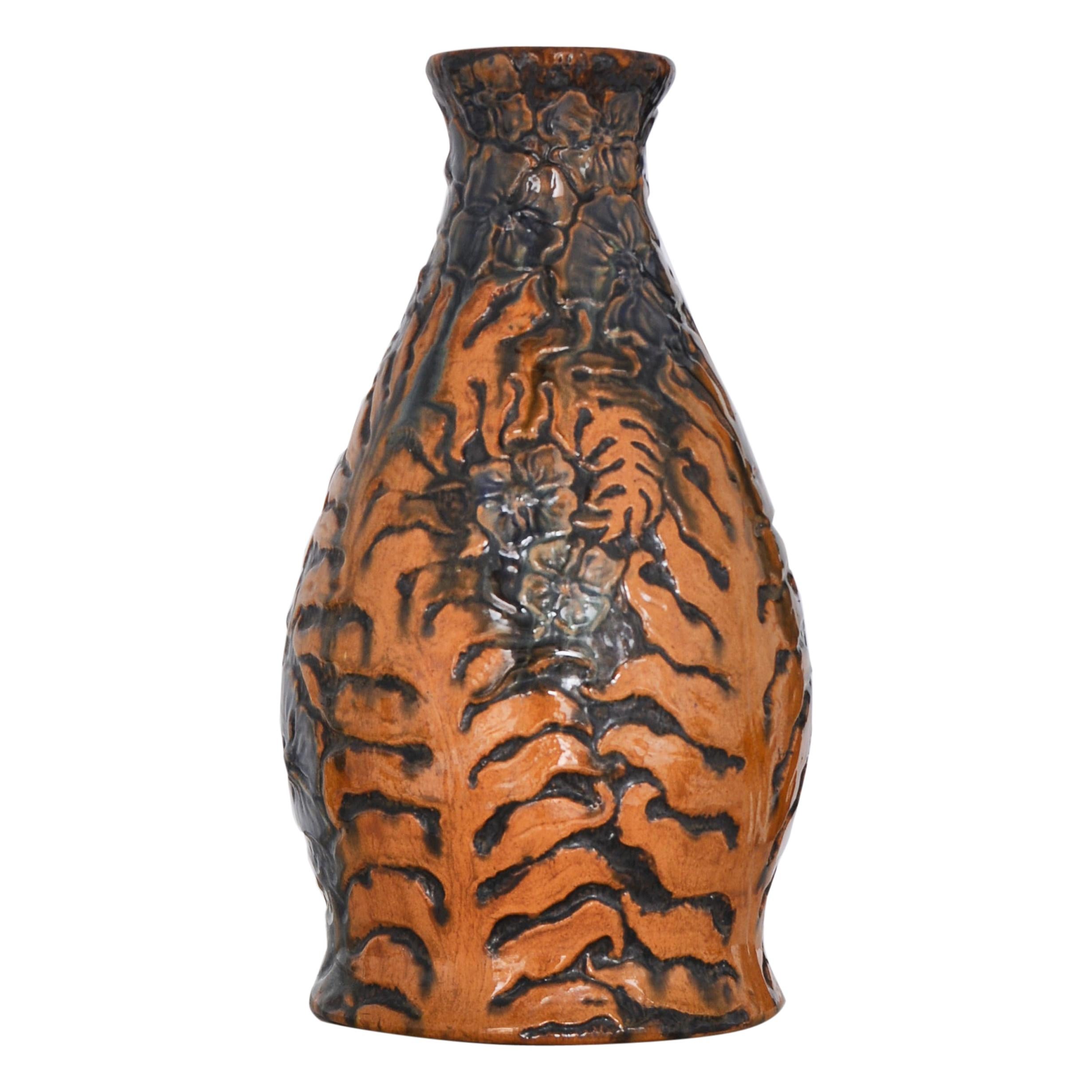 Large Art Nouveau / Jugend Style 1920s Ceramics Vase by MA & Sons, Denmark