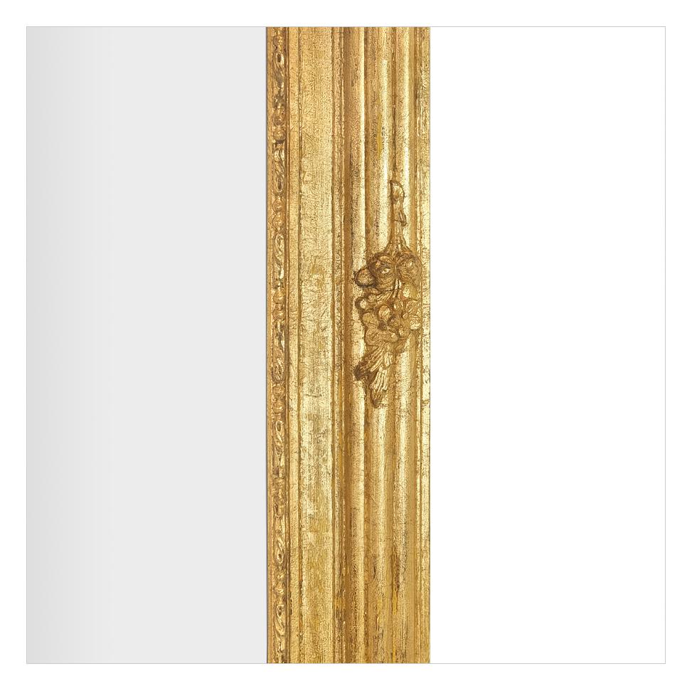Début du 20ème siècle Grand miroir mural en bois doré d'époque Art Nouveau, de style Louis XVI, vers 1910 en vente