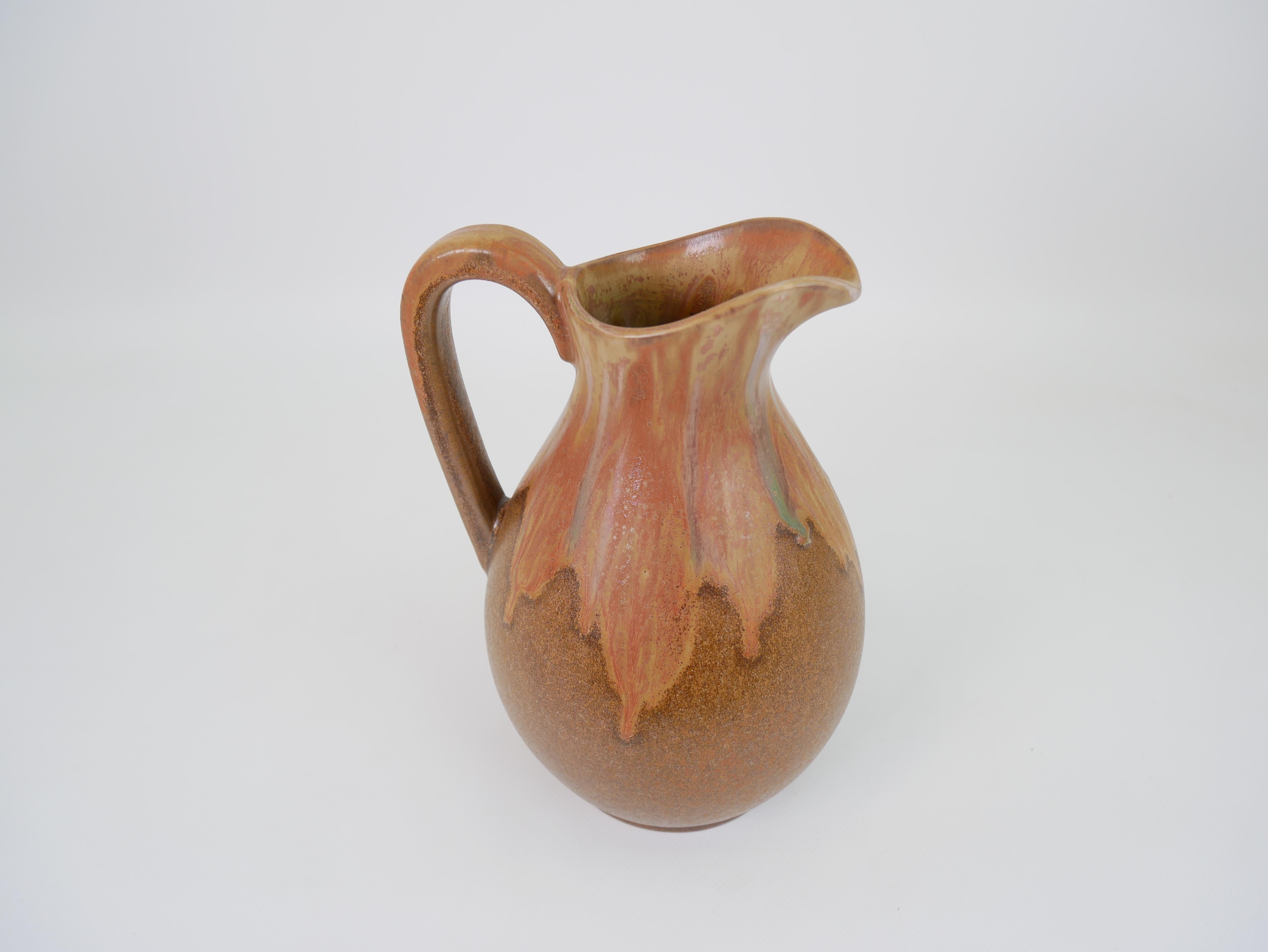 Large Art Nouveau Pitcher by Denbac France For Sale 8