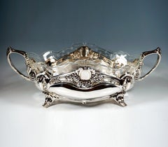 Large Art Nouveau Silver Jardinière, by Bruckmann & Sons, Germany, Circa 1900