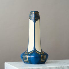 Large Art Nouveau Stoneware Vase by Mettlach, Villeroy & Boch, Germany, 1904