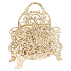 Großer Briefhalter aus Messing im Jugendstil, um 1950