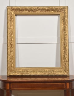 Large Art Nouveau Style Giltwood Picture Frame