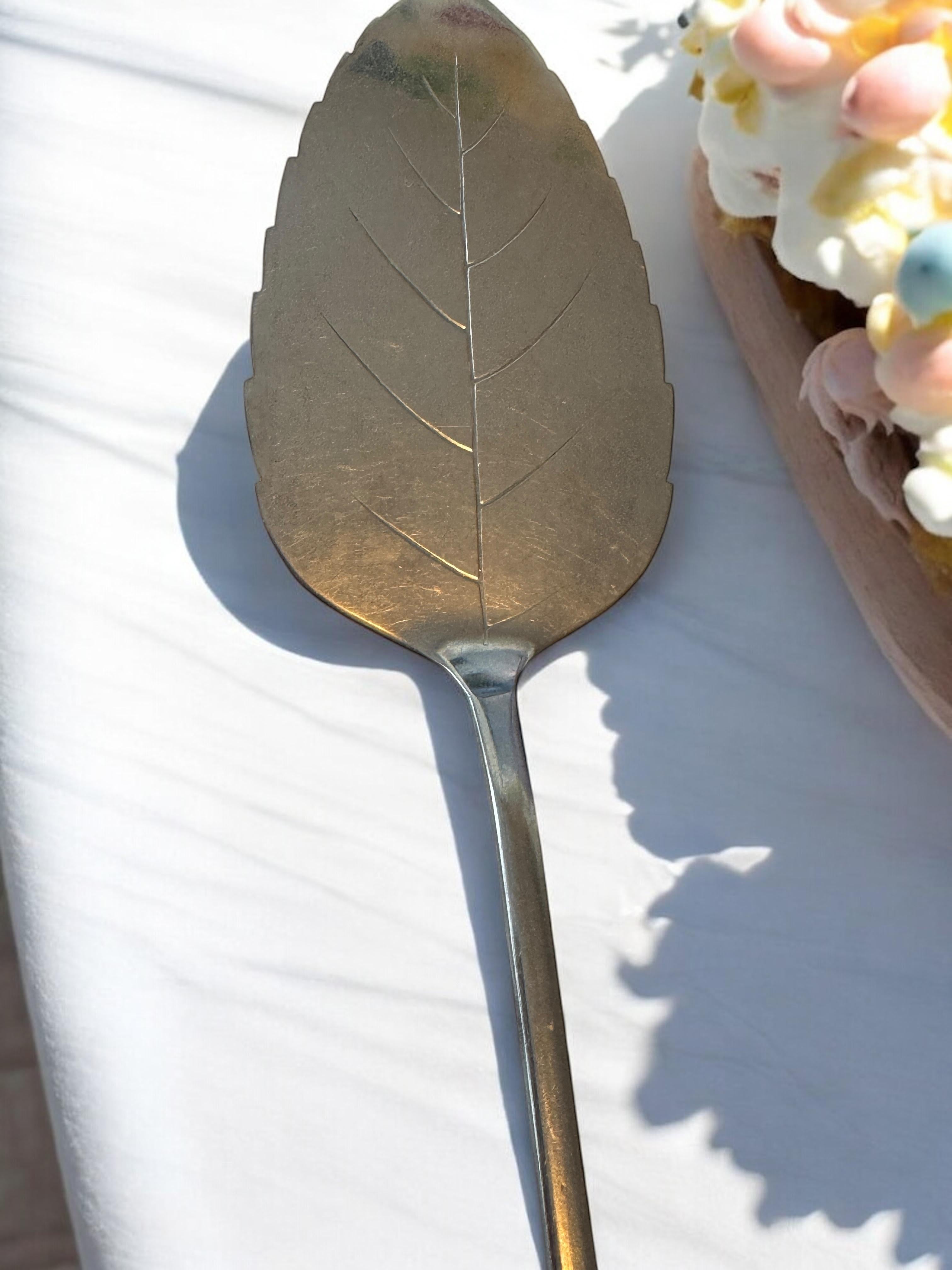 Großes, versilbertes Besteck im Jugendstil Hildesheim-Kake im Art nouveau-Stil, Shovel 1960er Jahre im Angebot 7