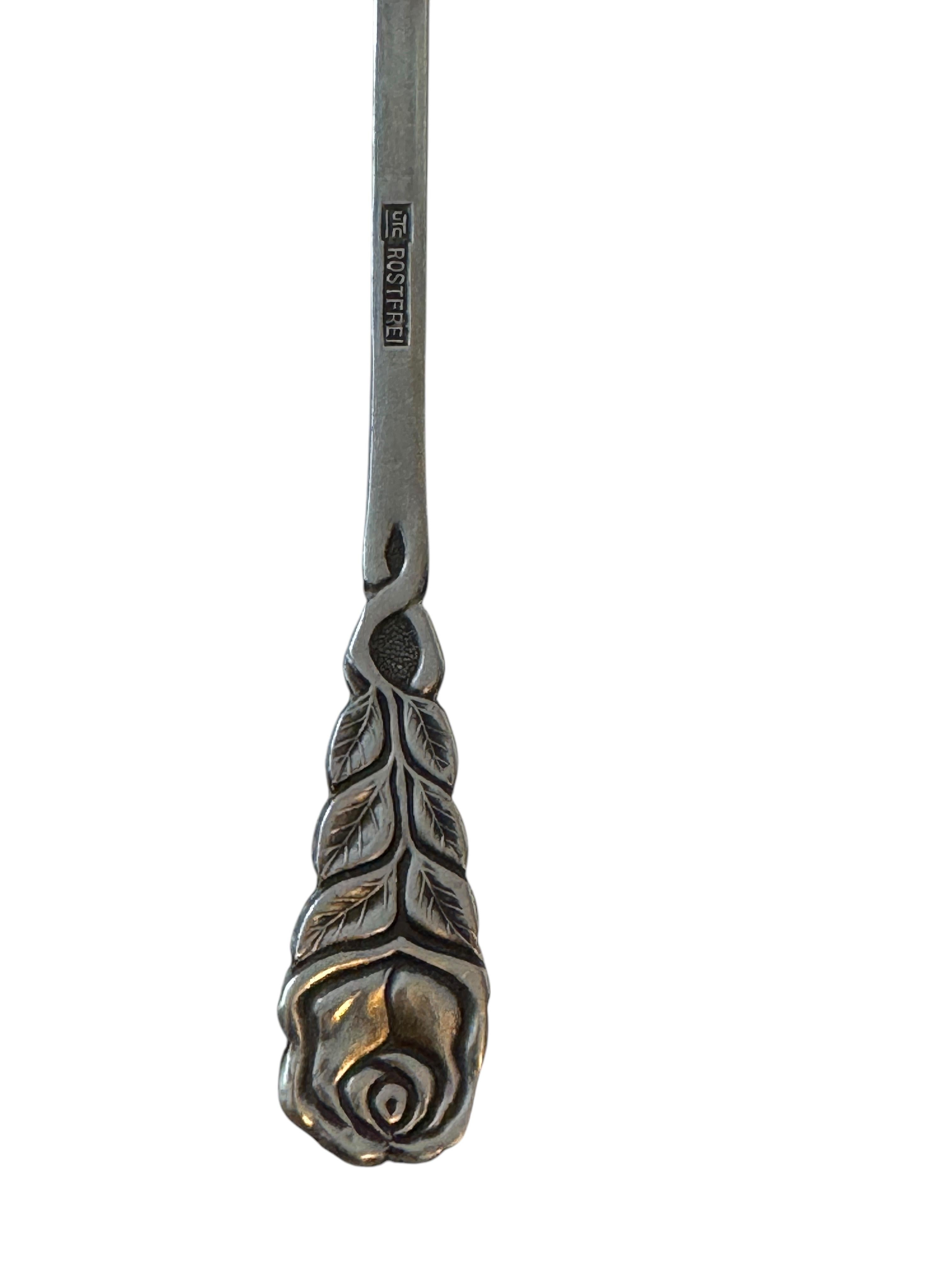 Großes, versilbertes Besteck im Jugendstil Hildesheim-Kake im Art nouveau-Stil, Shovel 1960er Jahre im Angebot 2