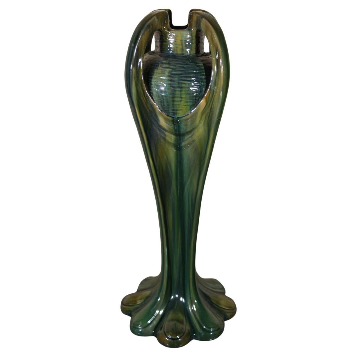 Gran jarrón Art Nouveau de Jérôme Massier