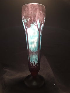 Large Art Nouveau Vase Signed Daum Nancy