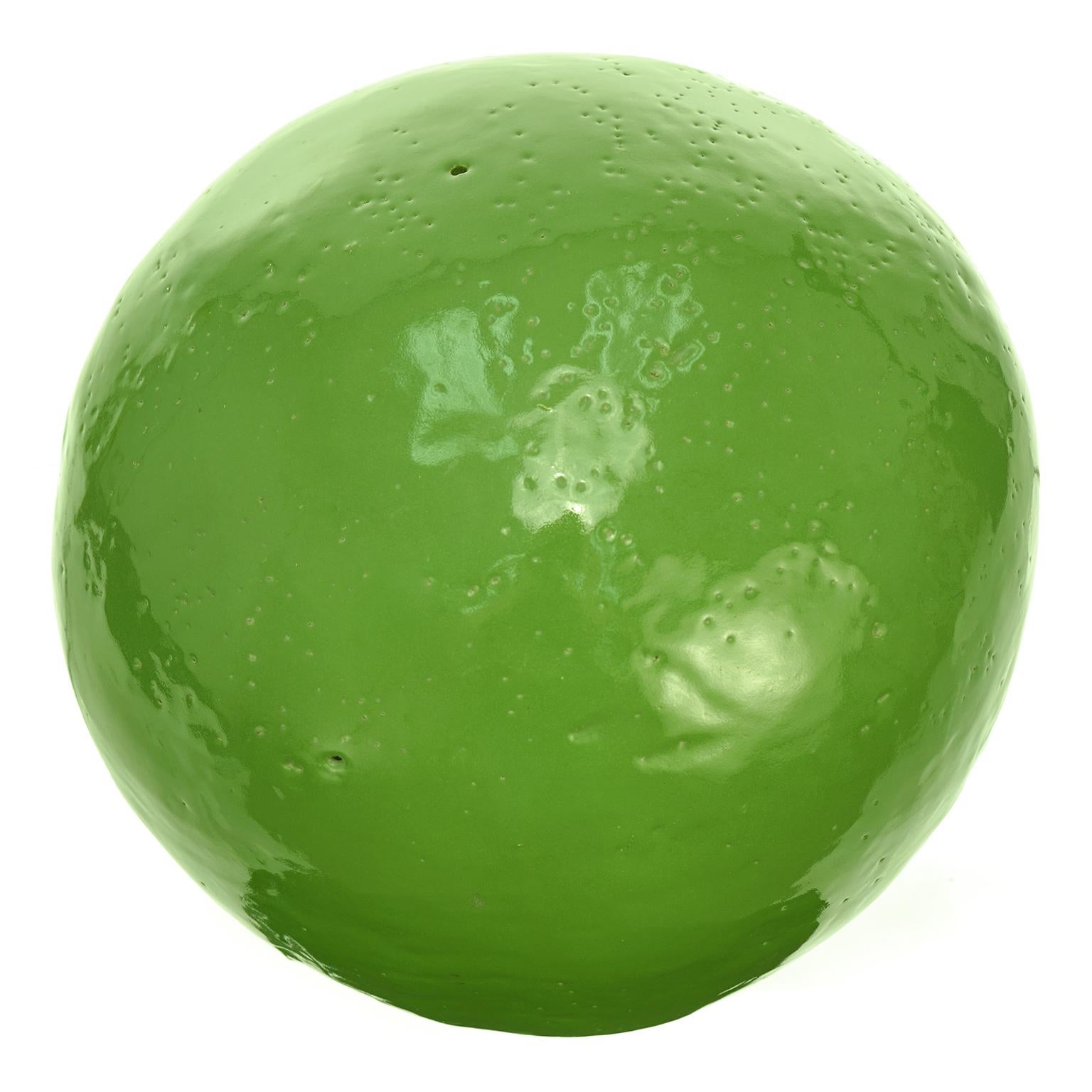 Large Art Pottery Sphere In Excellent Condition In Litchfield, CT