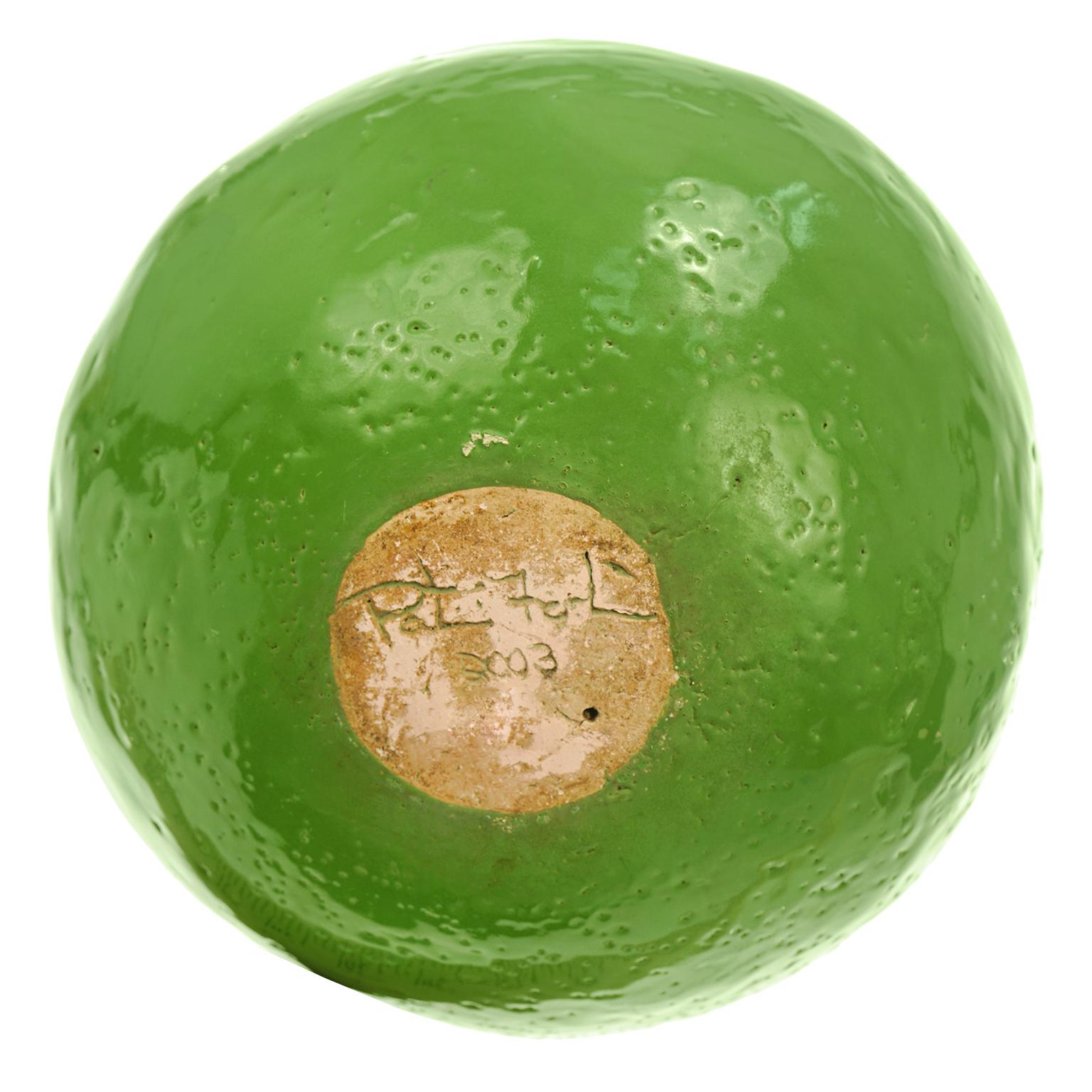 Large Art Pottery Sphere 2