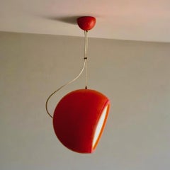 Large Artemide 'Pallade' MCM Hanging Lamp by Studio Tetrarch Italian Design Icon