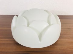 Large Artichoke White Opal Flushmount by Peill and Putzler, 1970s, Germany