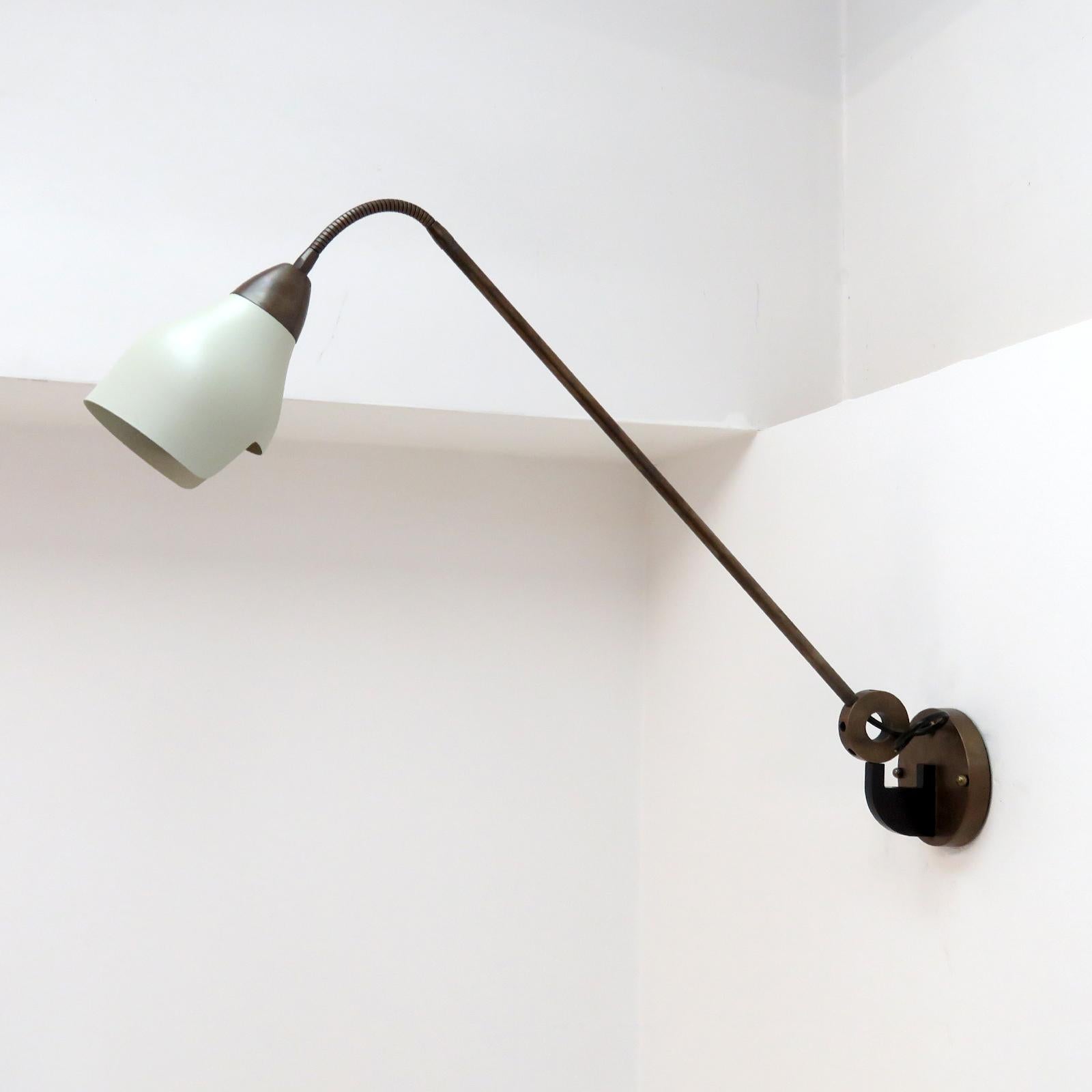 Organic Modern Large Articulate Italian Swing Arm Wall Lights For Sale