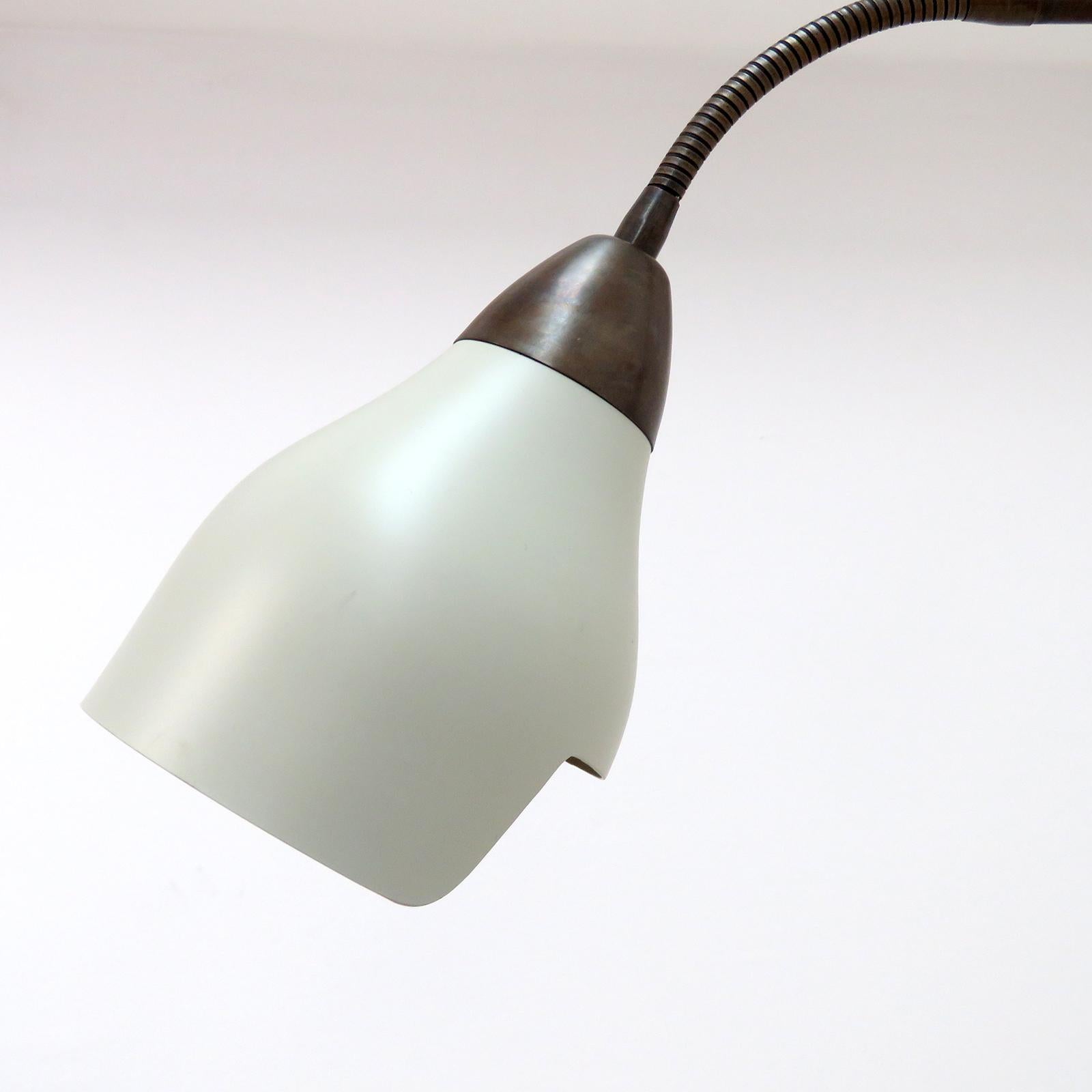 Metal Large Articulate Italian Swing Arm Wall Lights For Sale