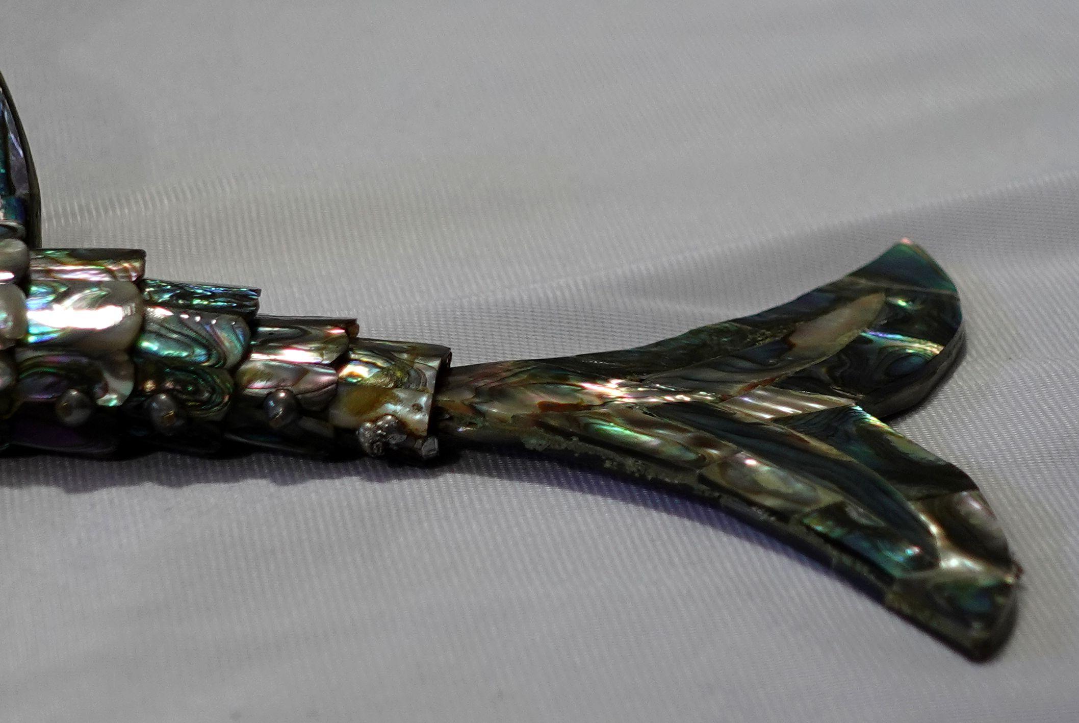 Large Articulated Abalone Shell Fish Sculpture/ Bottle Opener by Los Castillo 1
