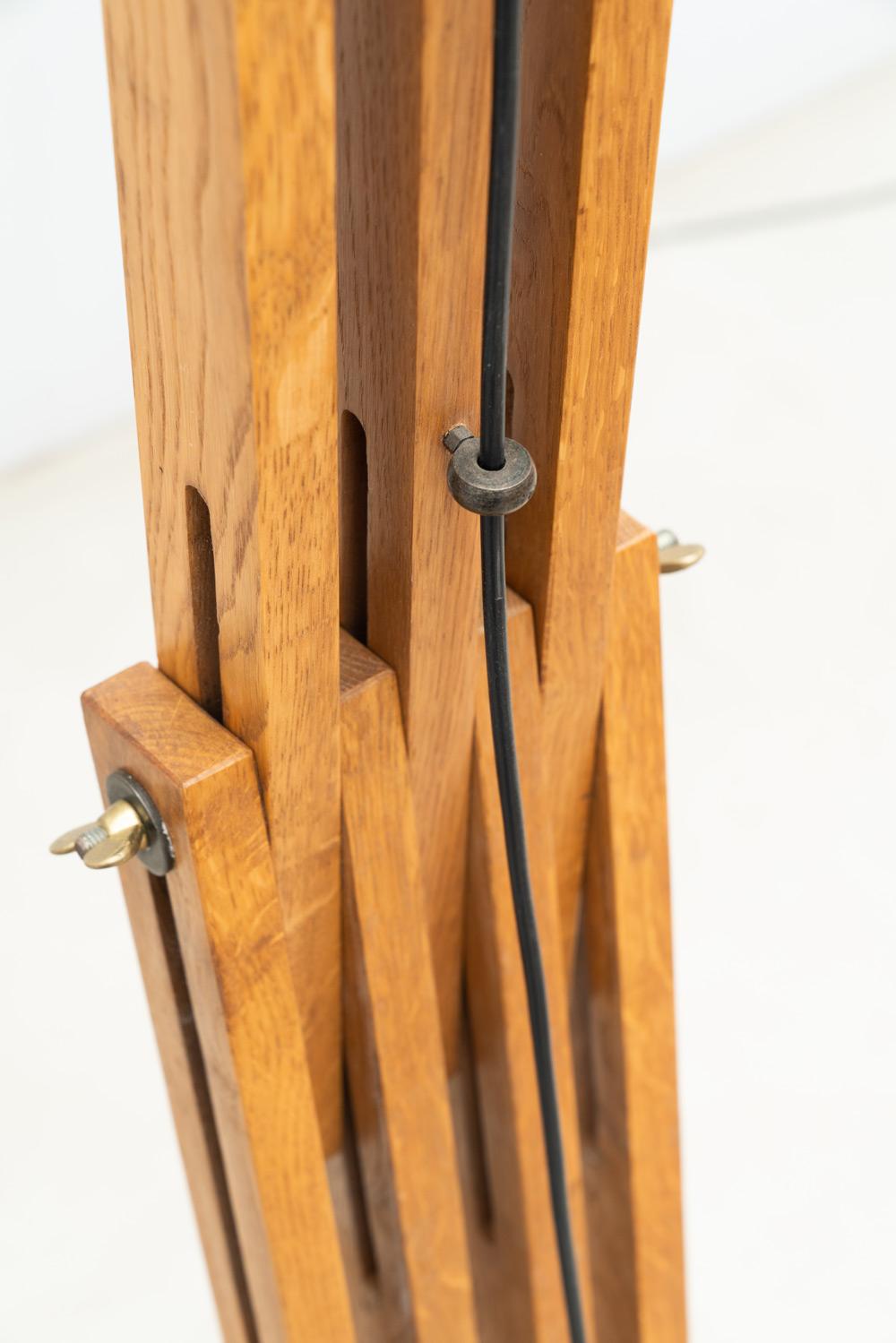 Large articulated floor lamp by Daniel Pigeon, France, 1970s 3