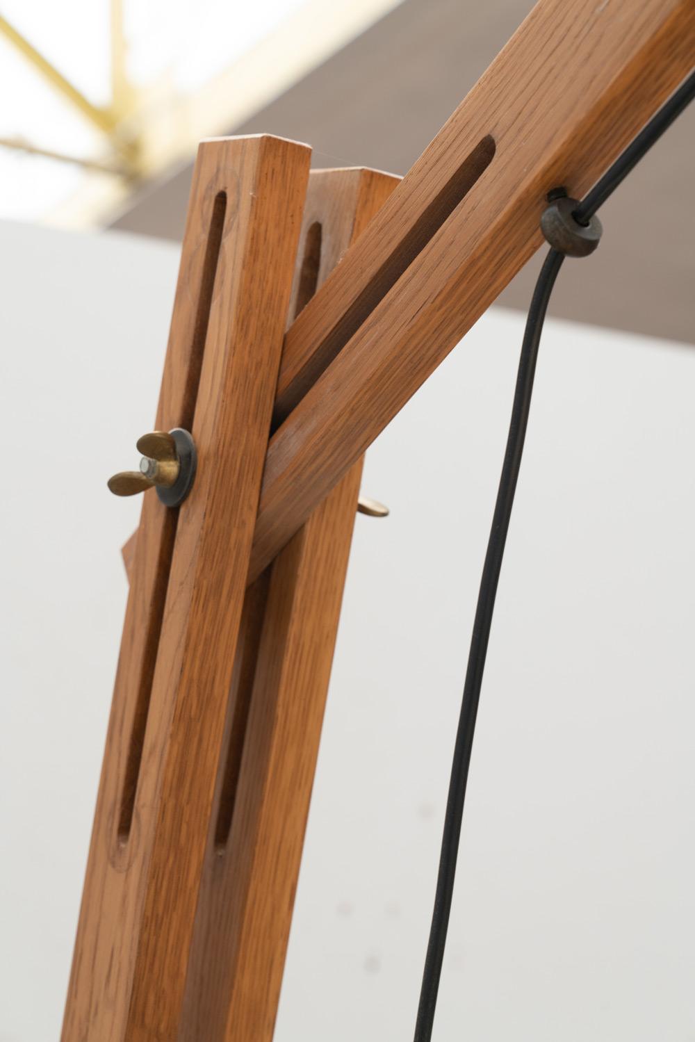 Late 20th Century Large articulated floor lamp by Daniel Pigeon, France, 1970s