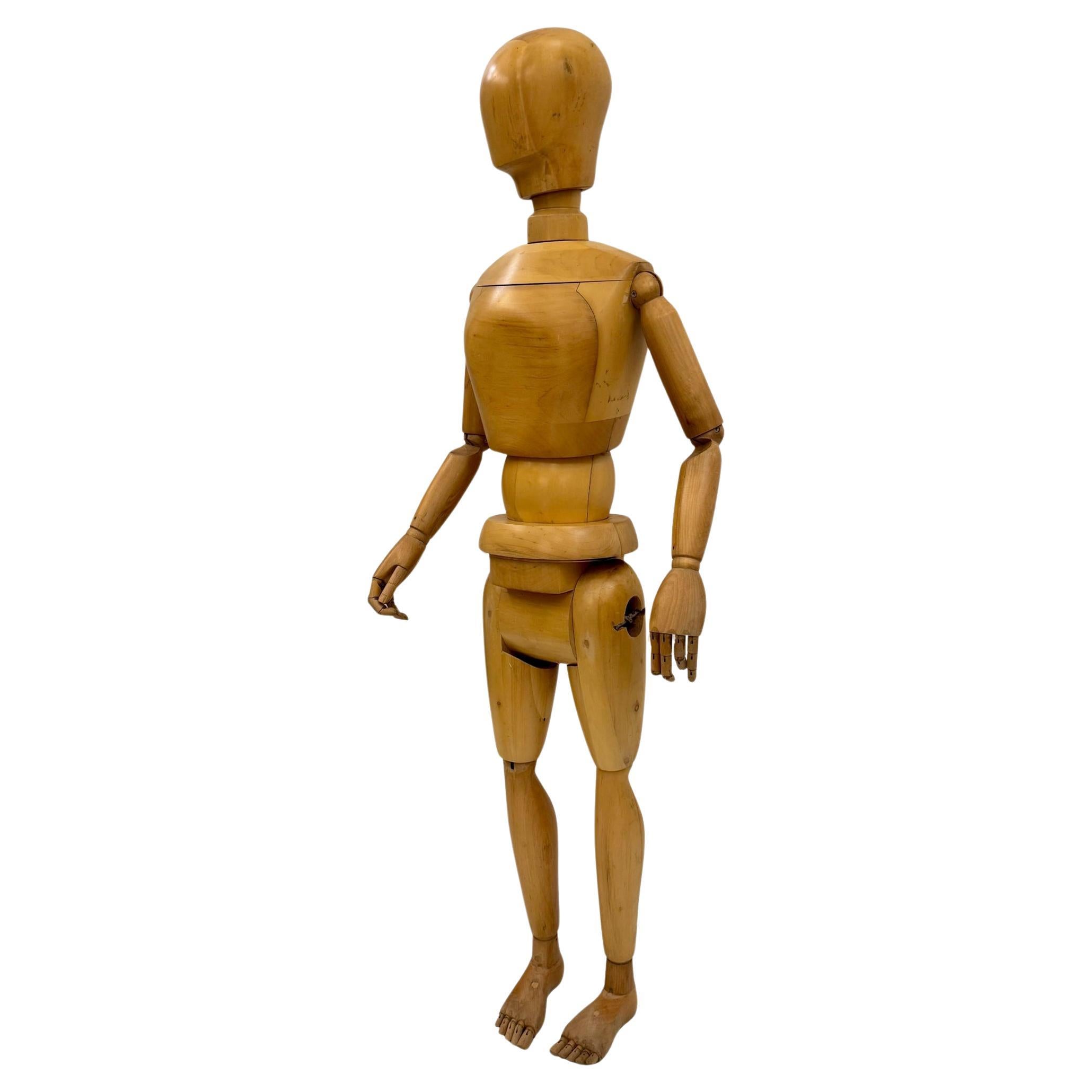 Large articulated painter's mannequin France or Italy, circa 1950 For Sale
