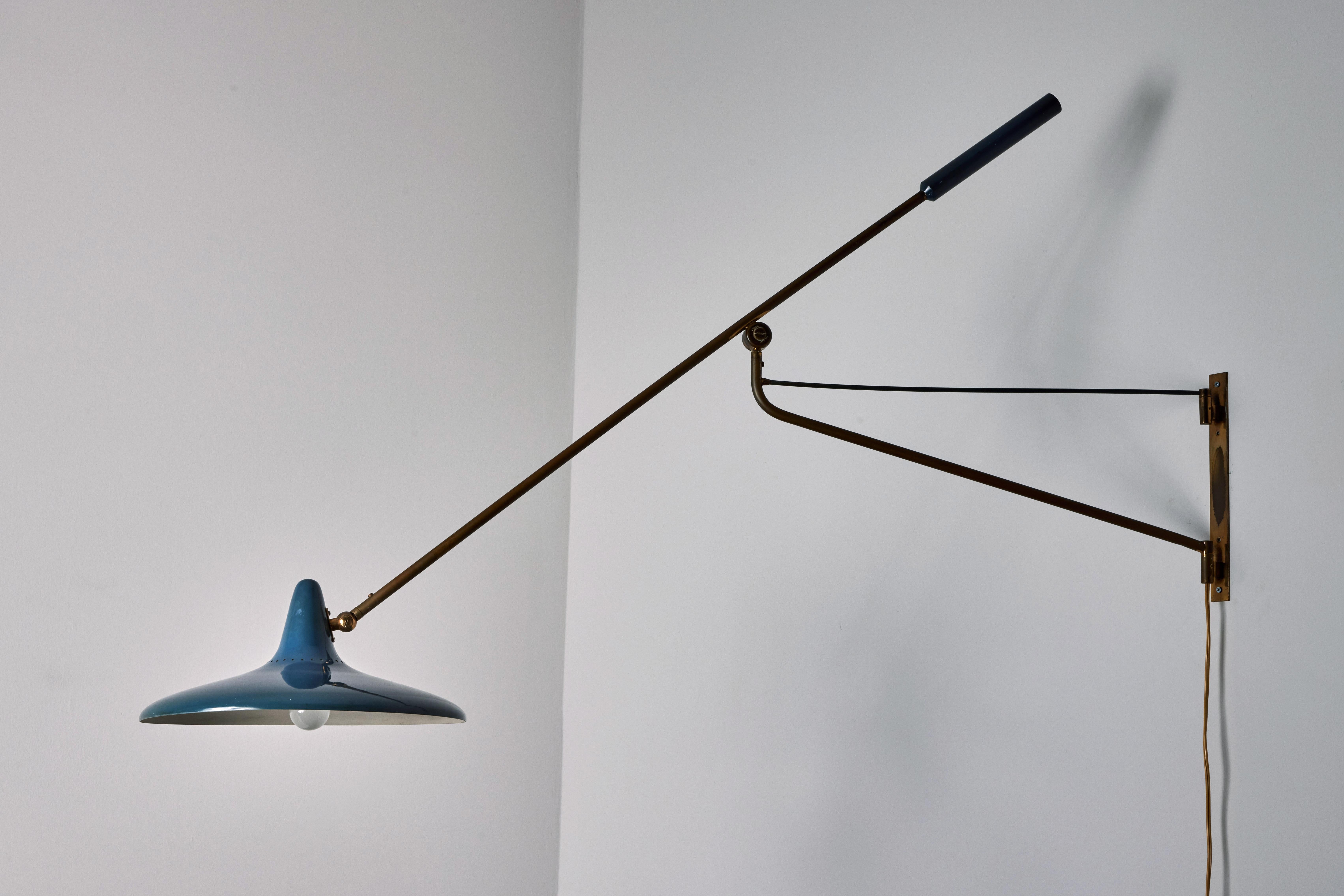 Mid-20th Century Large Articulating Wall Light by Stilnovo