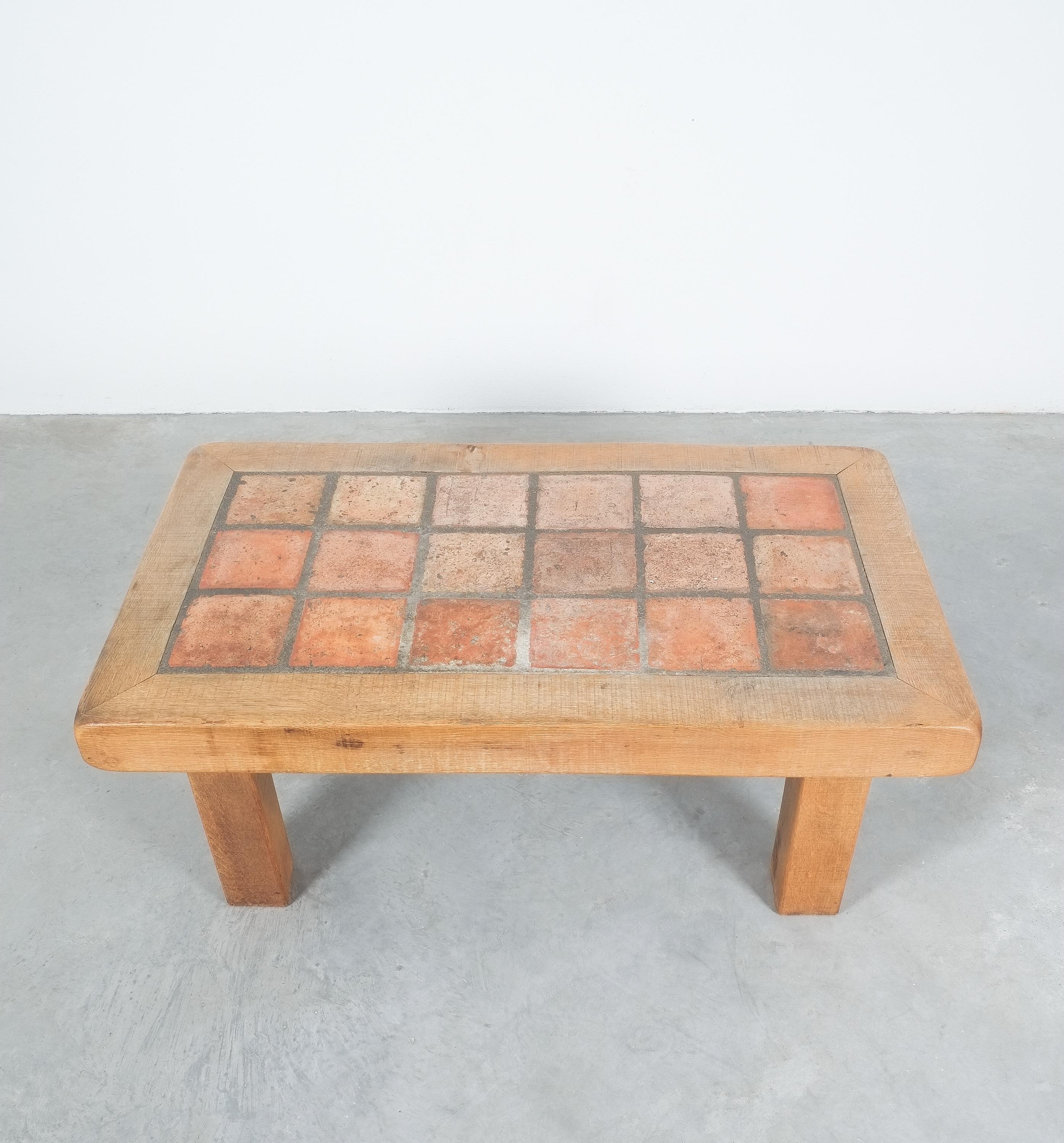 terracotta tile table
