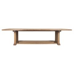 Large Arts and Crafts English Oak Refectory Table