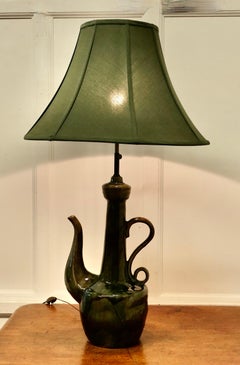 Large Arts and Crafts Quirky Tea Pot Table Lamp