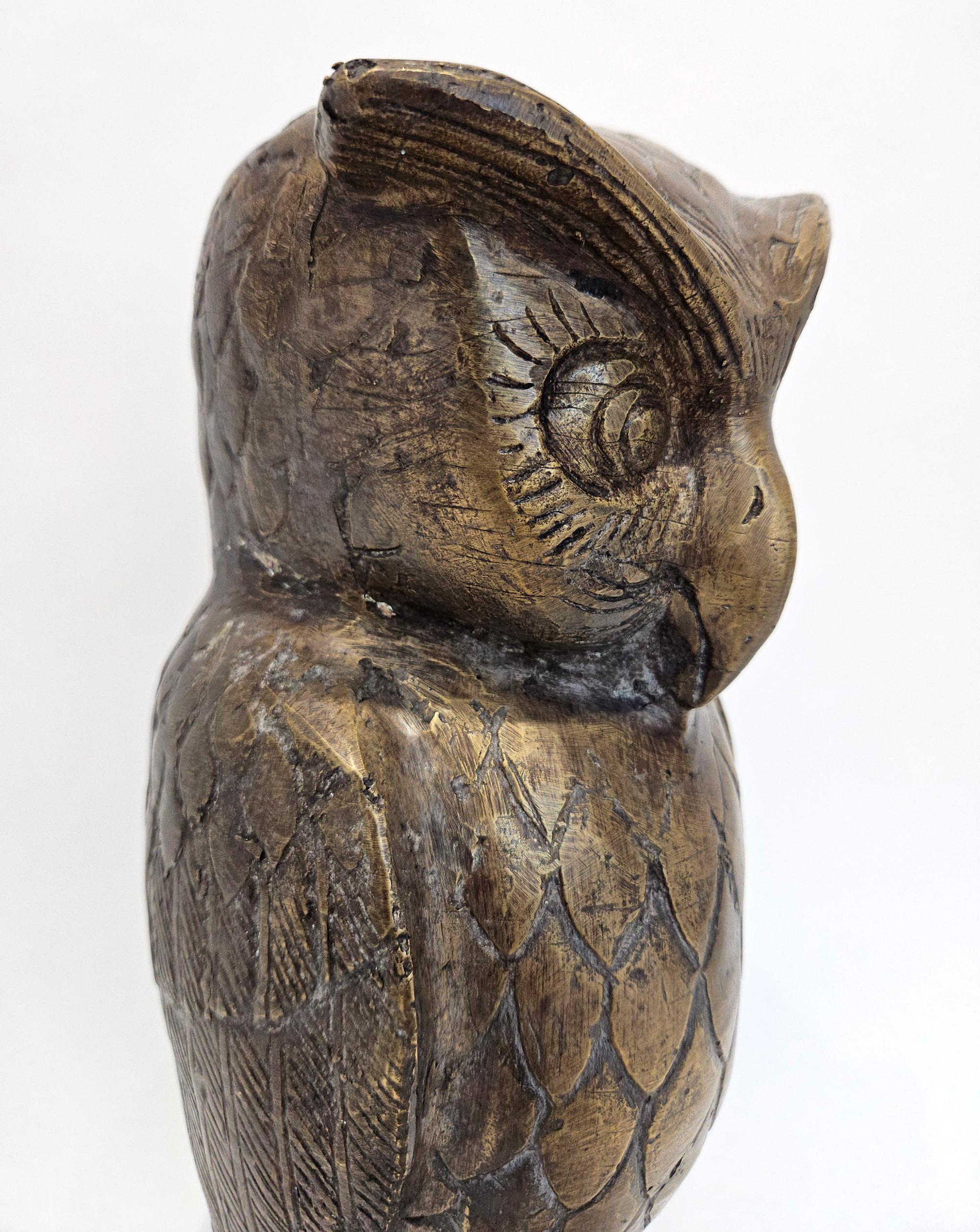 Grande gufo da giardino estetico Arts & Crafts Art Nouveau in rame, Inghilterra, c.C. 1900 in vendita 2