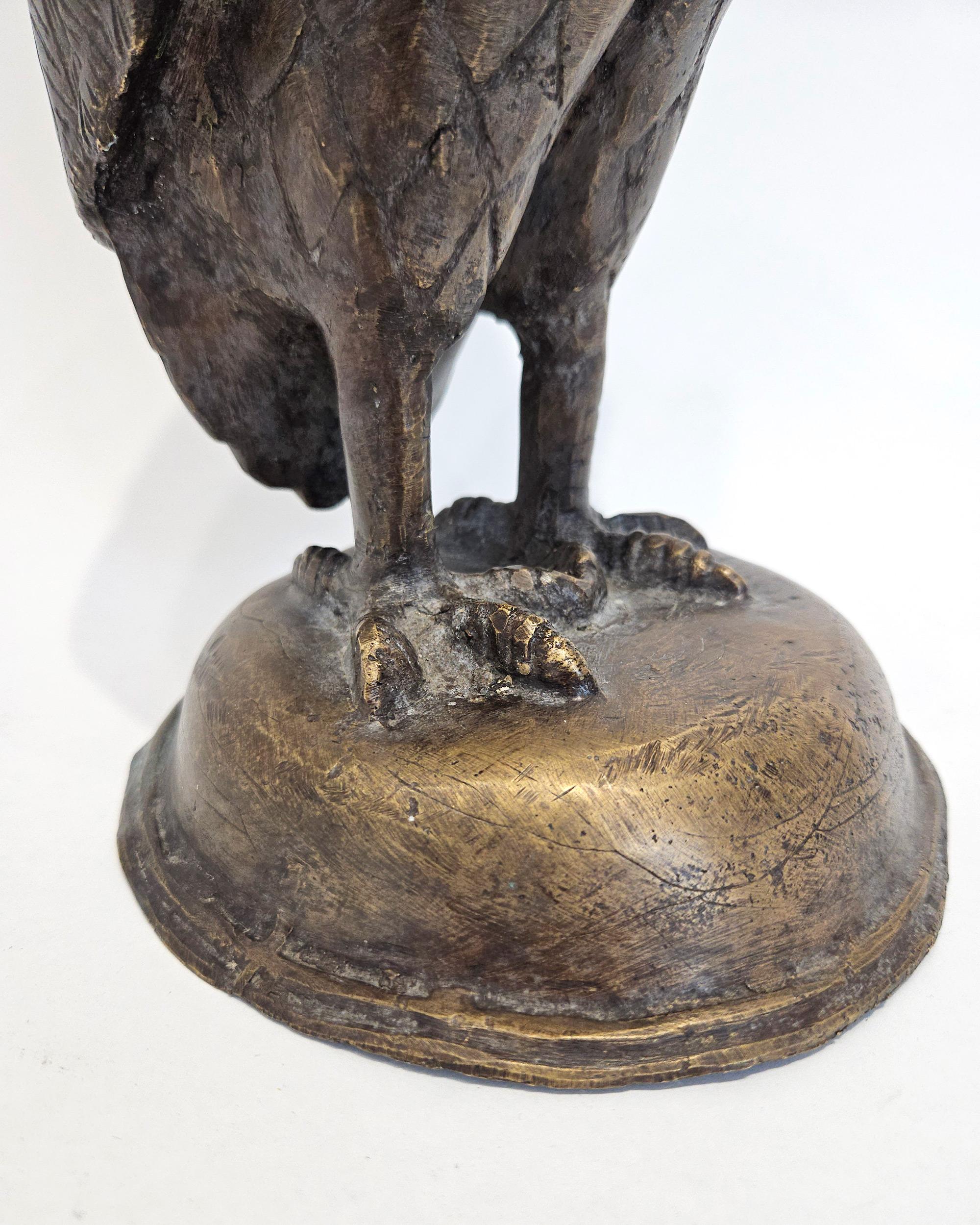 Grande gufo da giardino estetico Arts & Crafts Art Nouveau in rame, Inghilterra, c.C. 1900 in vendita 3