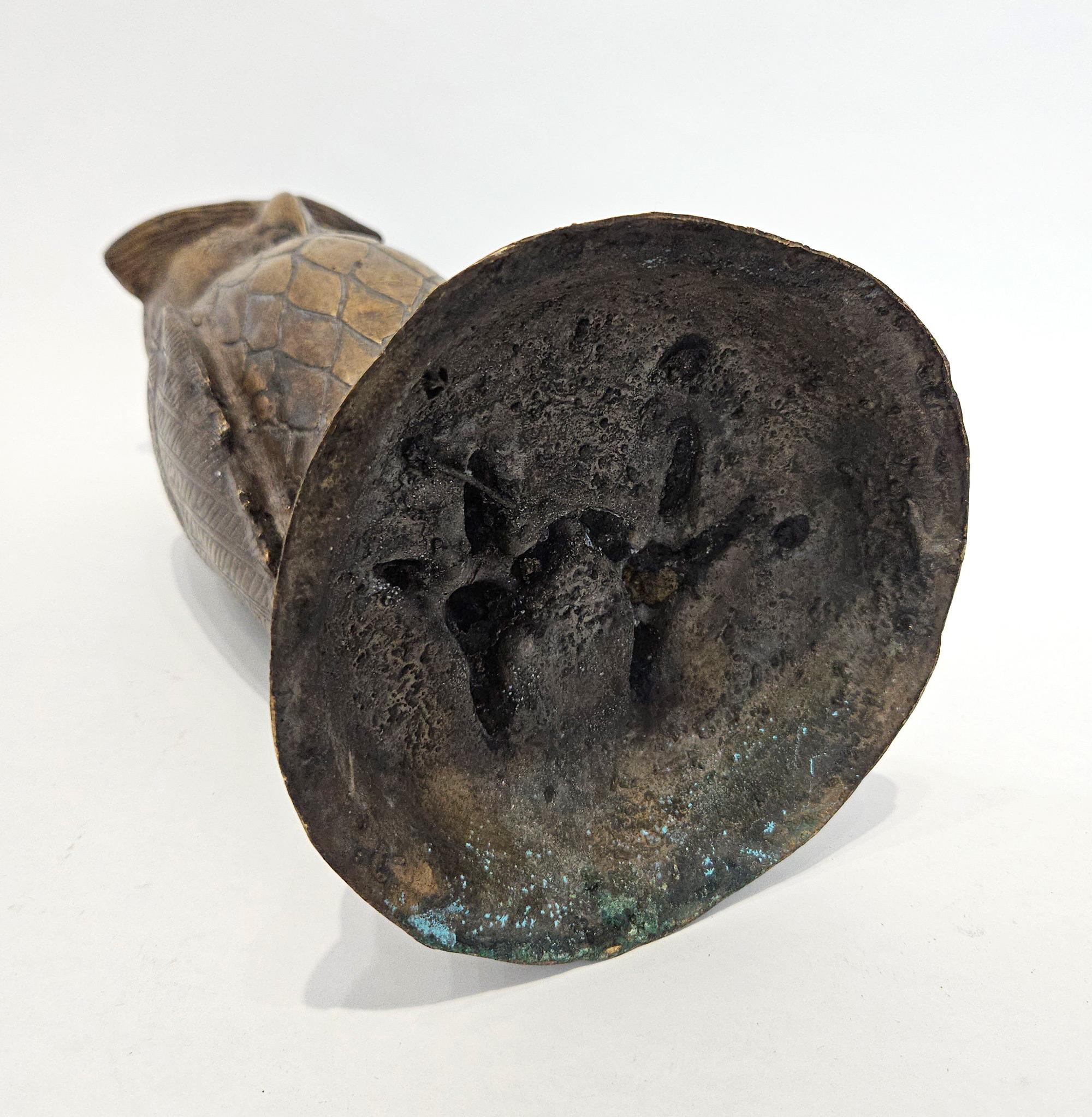 Grande gufo da giardino estetico Arts & Crafts Art Nouveau in rame, Inghilterra, c.C. 1900 in vendita 8