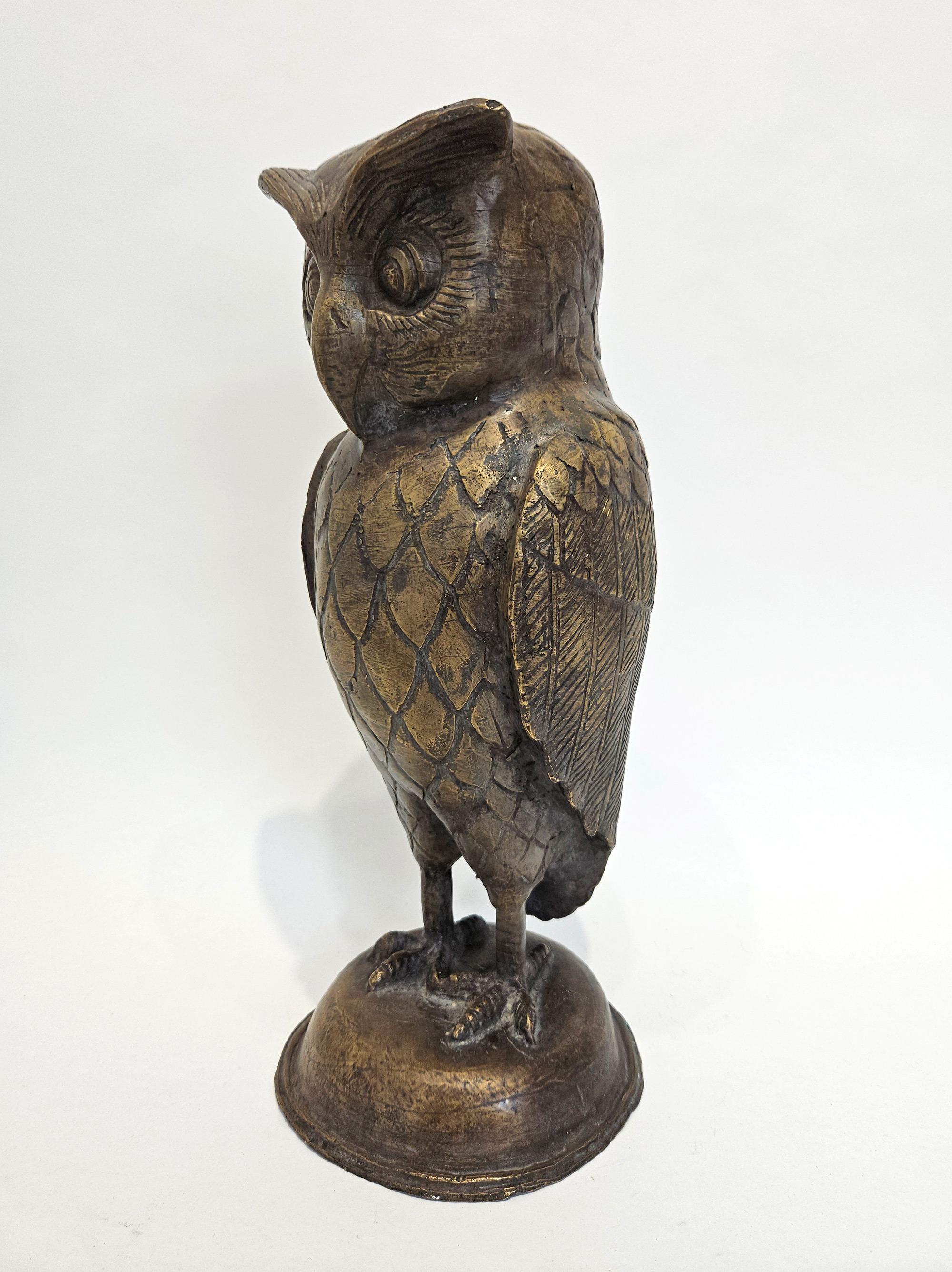 XX secolo Grande gufo da giardino estetico Arts & Crafts Art Nouveau in rame, Inghilterra, c.C. 1900 in vendita