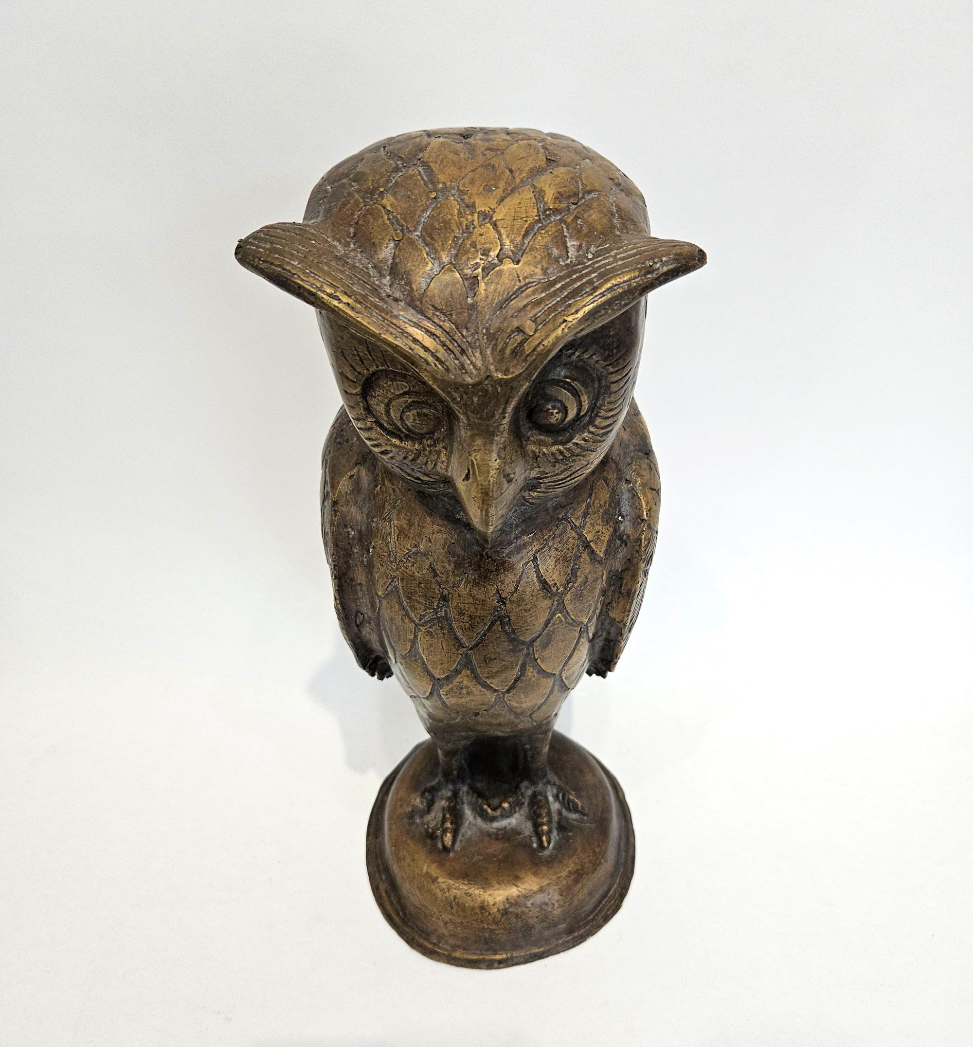 Grande gufo da giardino estetico Arts & Crafts Art Nouveau in rame, Inghilterra, c.C. 1900 in vendita 1