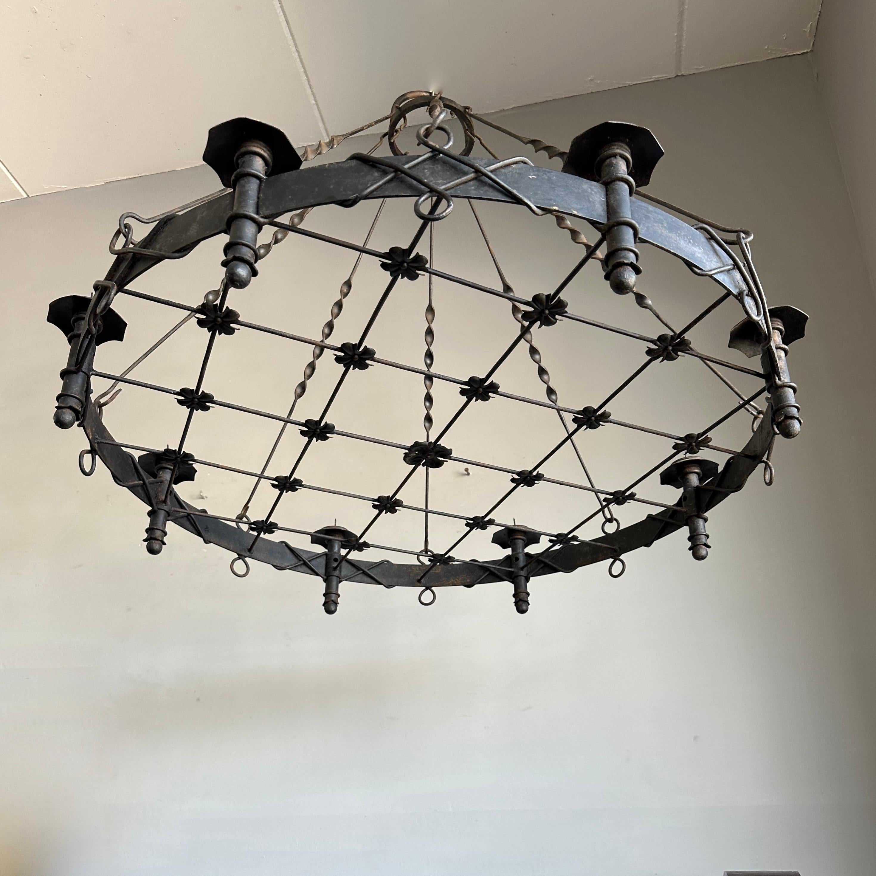 large wrought iron chandeliers