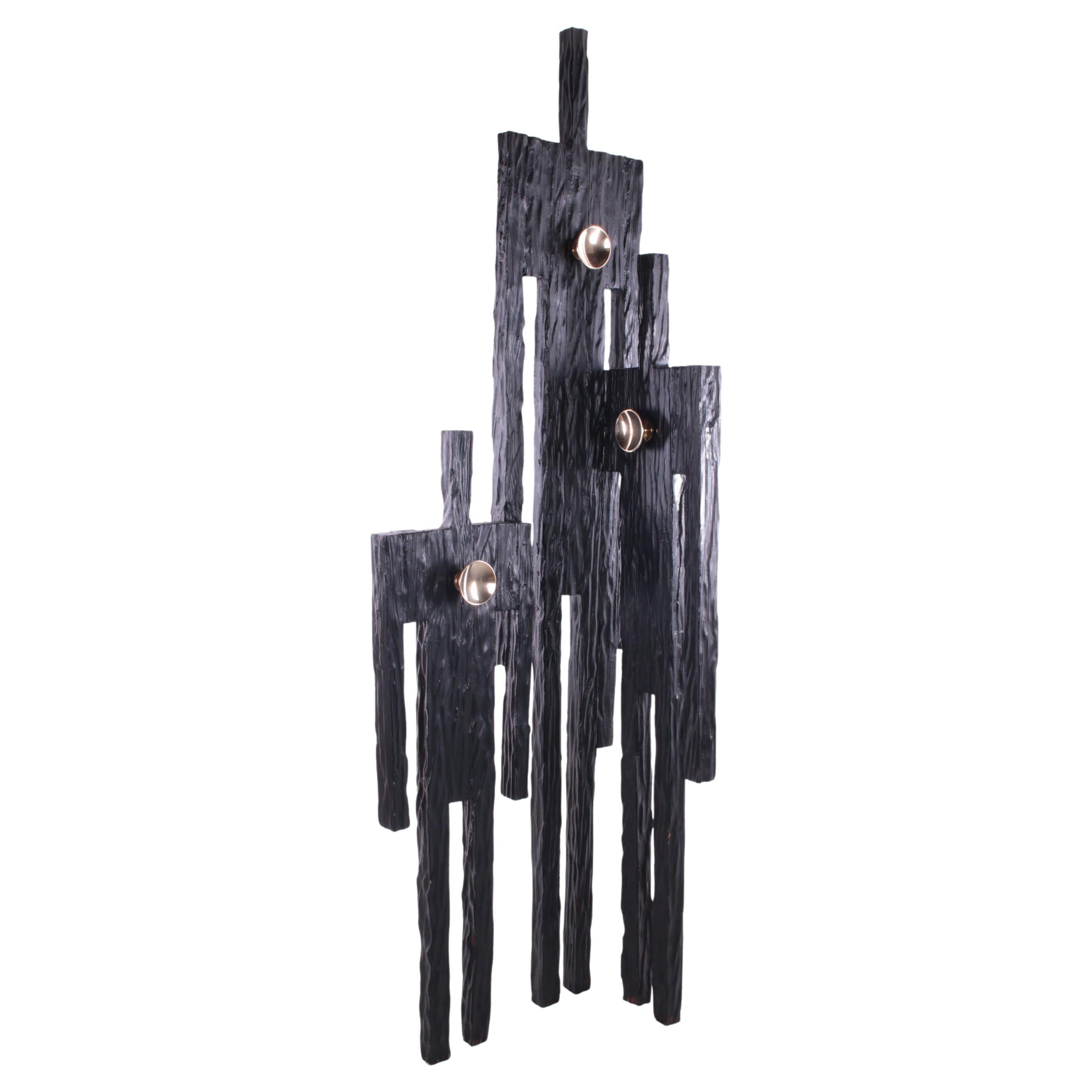 Large Artwork Coat Rack 'Family' by Thierry Jacques