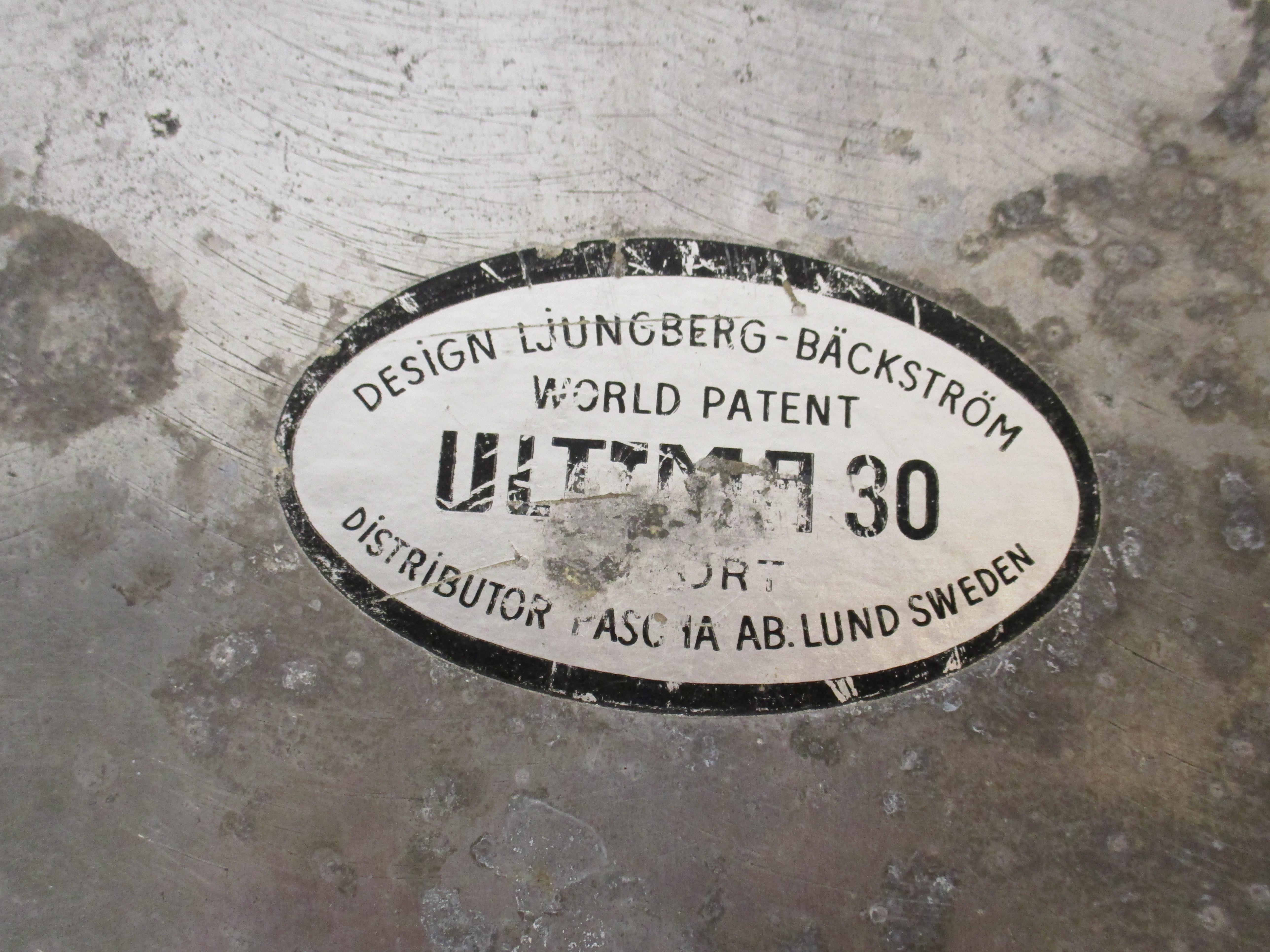 Large Ash / Flower Aluminum Tray by Ljungberg Backstrom for Pascia Sweden 3