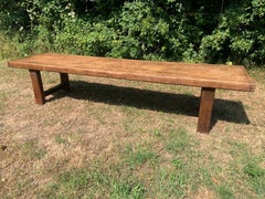 Large Ash Normandy Farmhouse Dining Table With One Single Plank Top