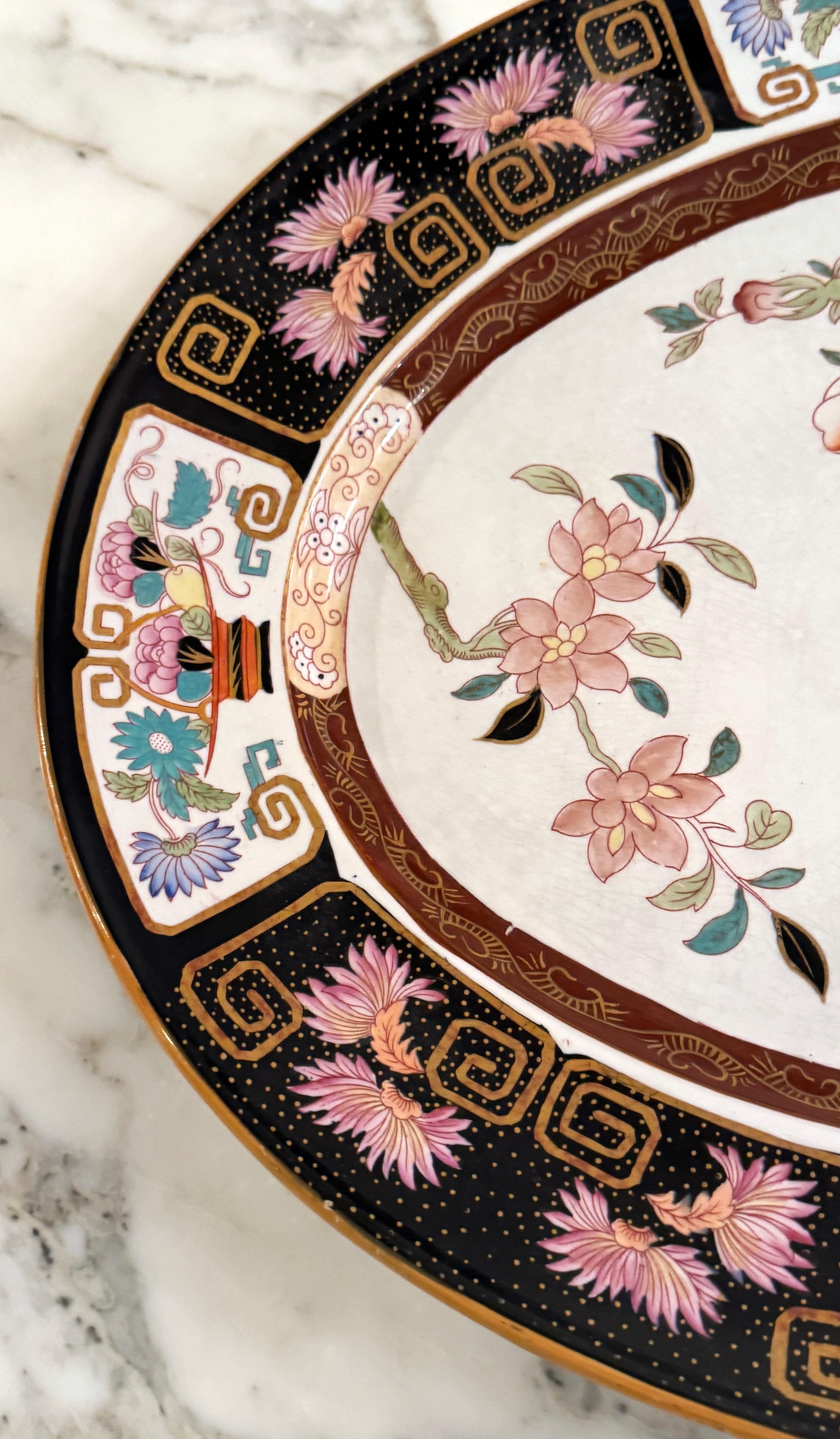 Plato grande de Ashworth Imari Ironstone, circa 1860 Inglés en venta