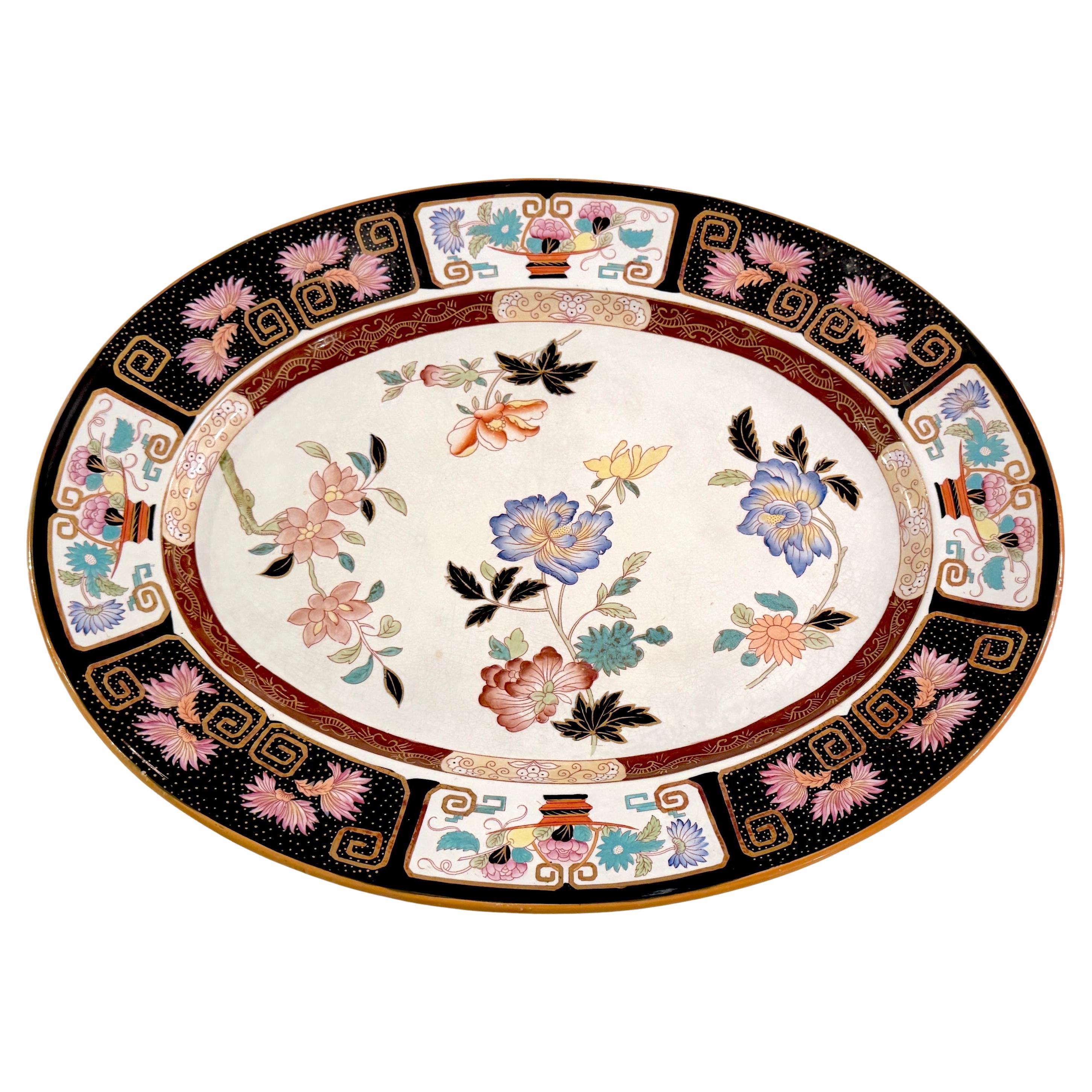 Grande piatto da portata Ashworth Ironstone, CIRCA 1860