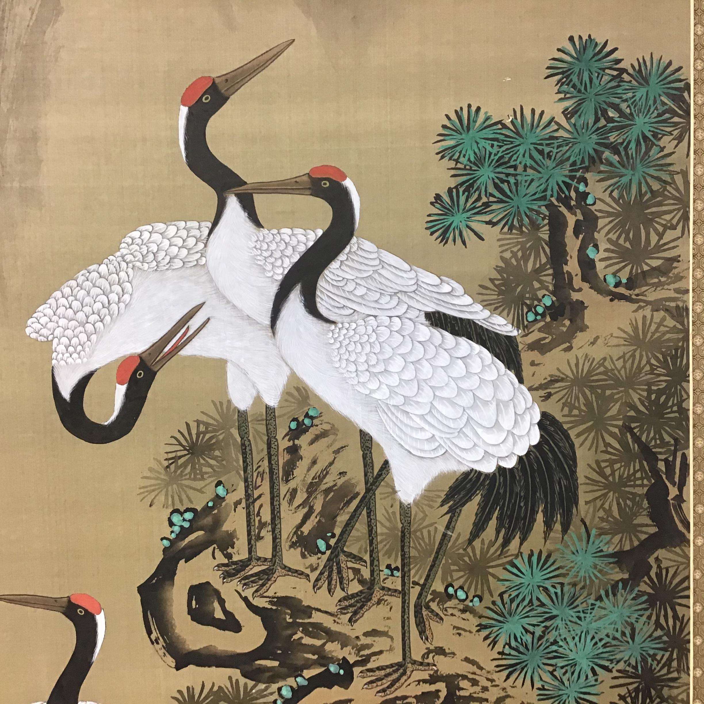 crane chinese painting