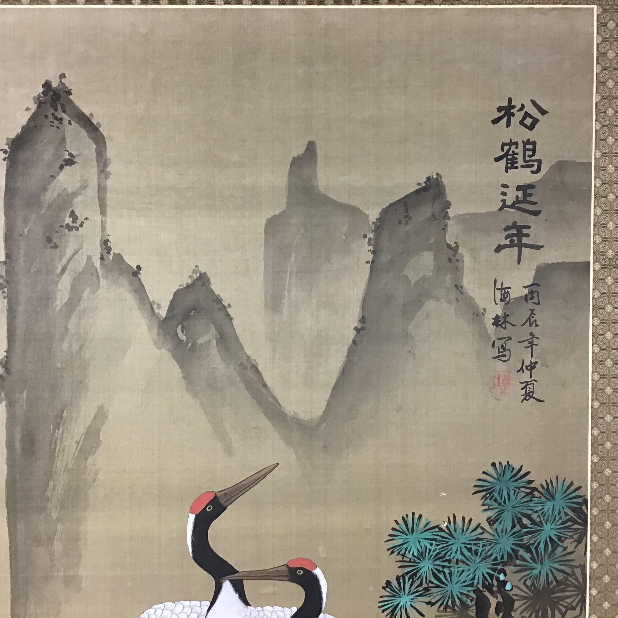 chinese crane painting