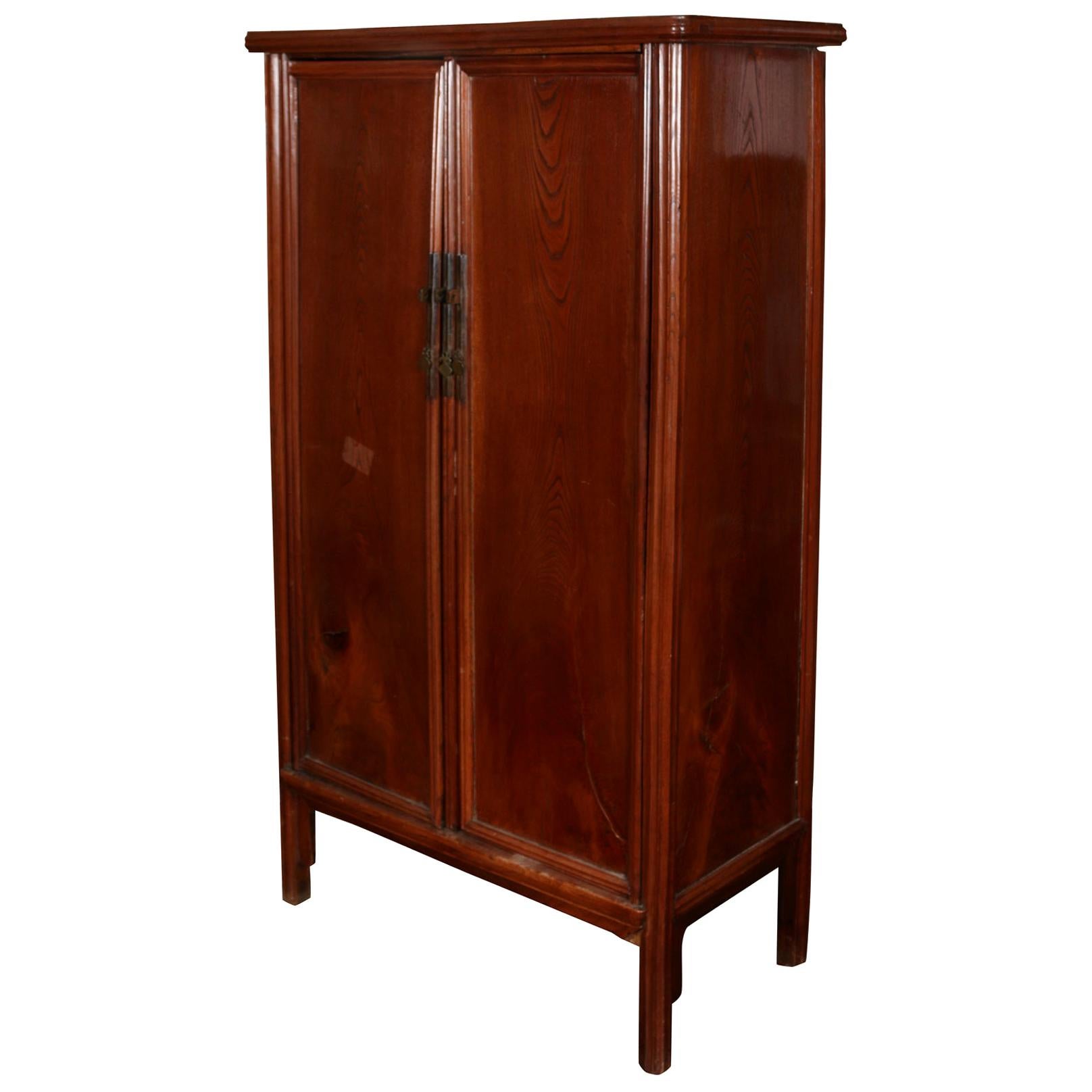 Large Asian Rosewood TV Cabinet For Sale