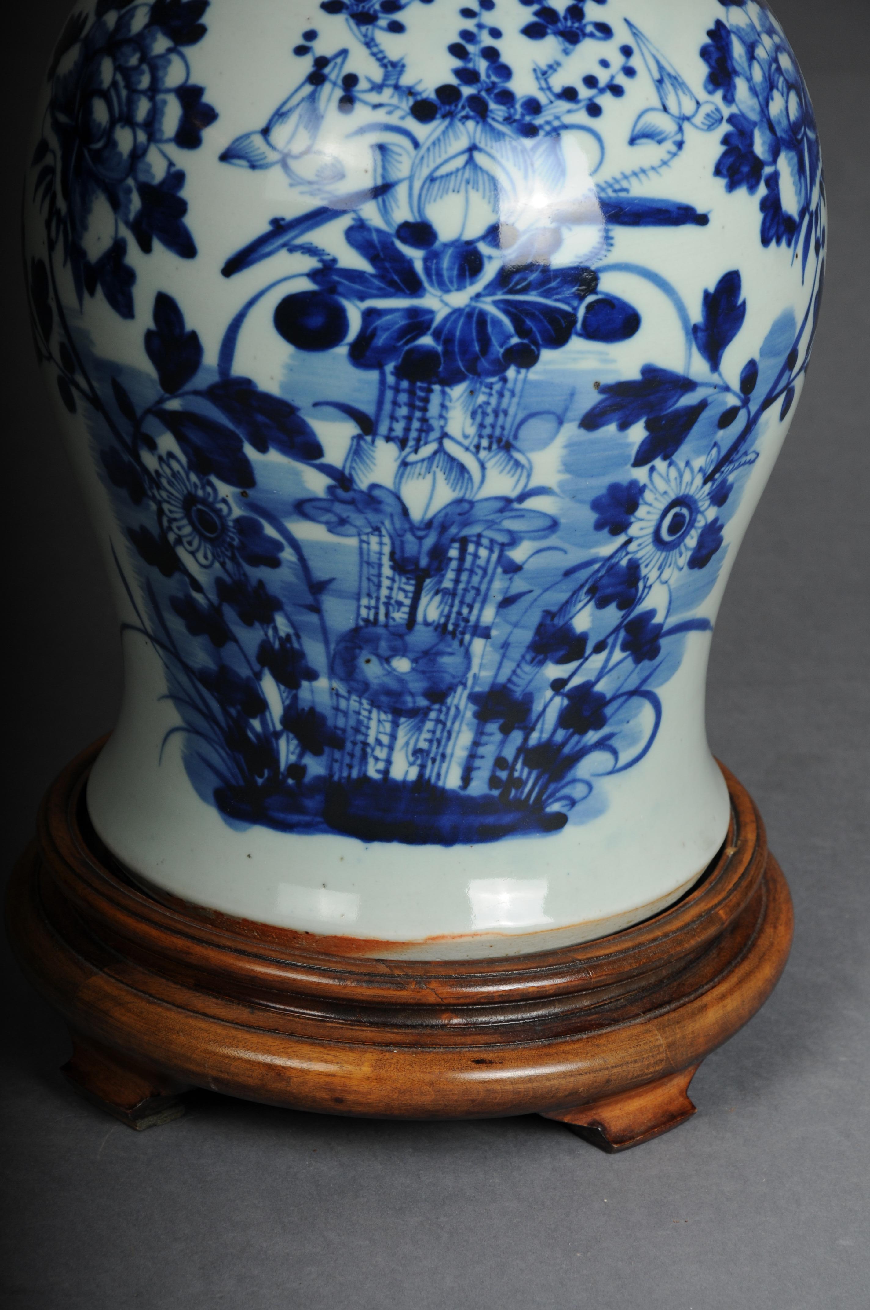 20th Century Large Asian table vase, porcelain, 20th century. For Sale