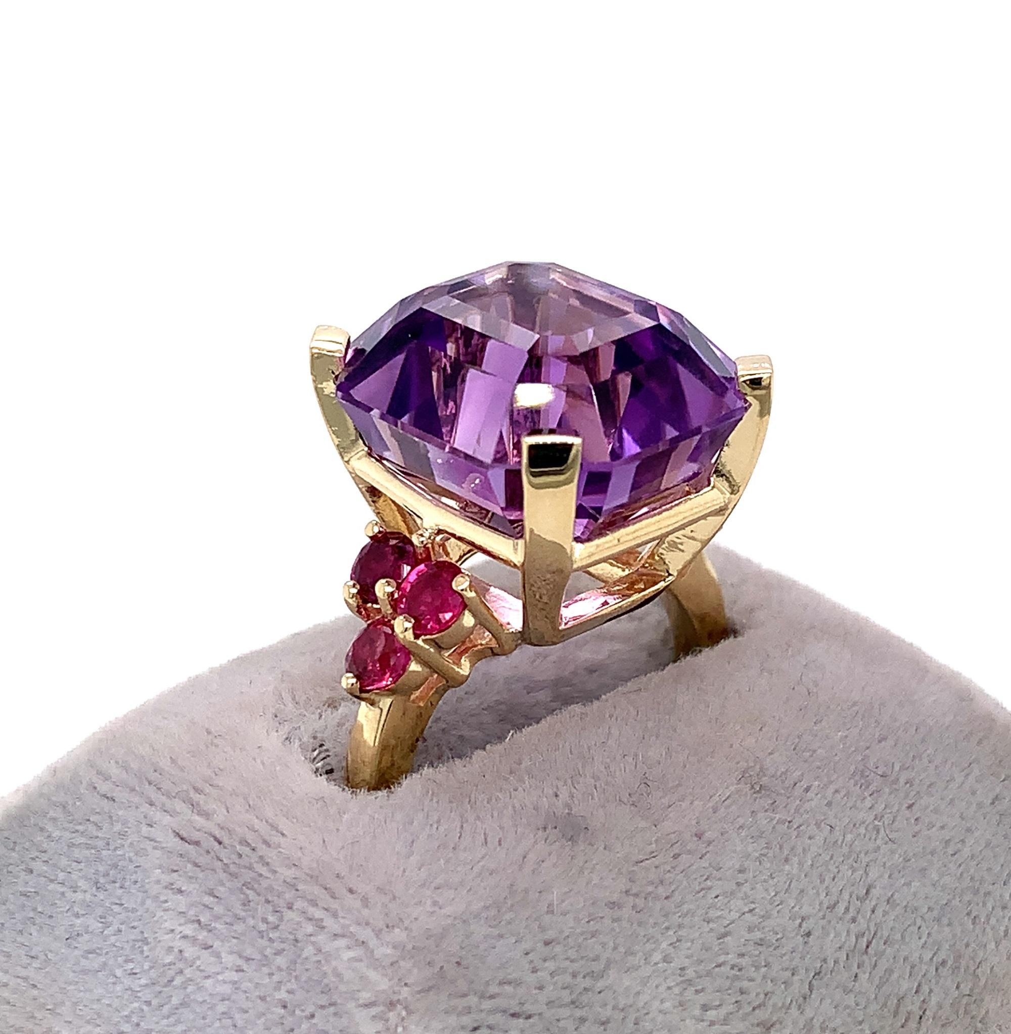 20 carat amethyst ring